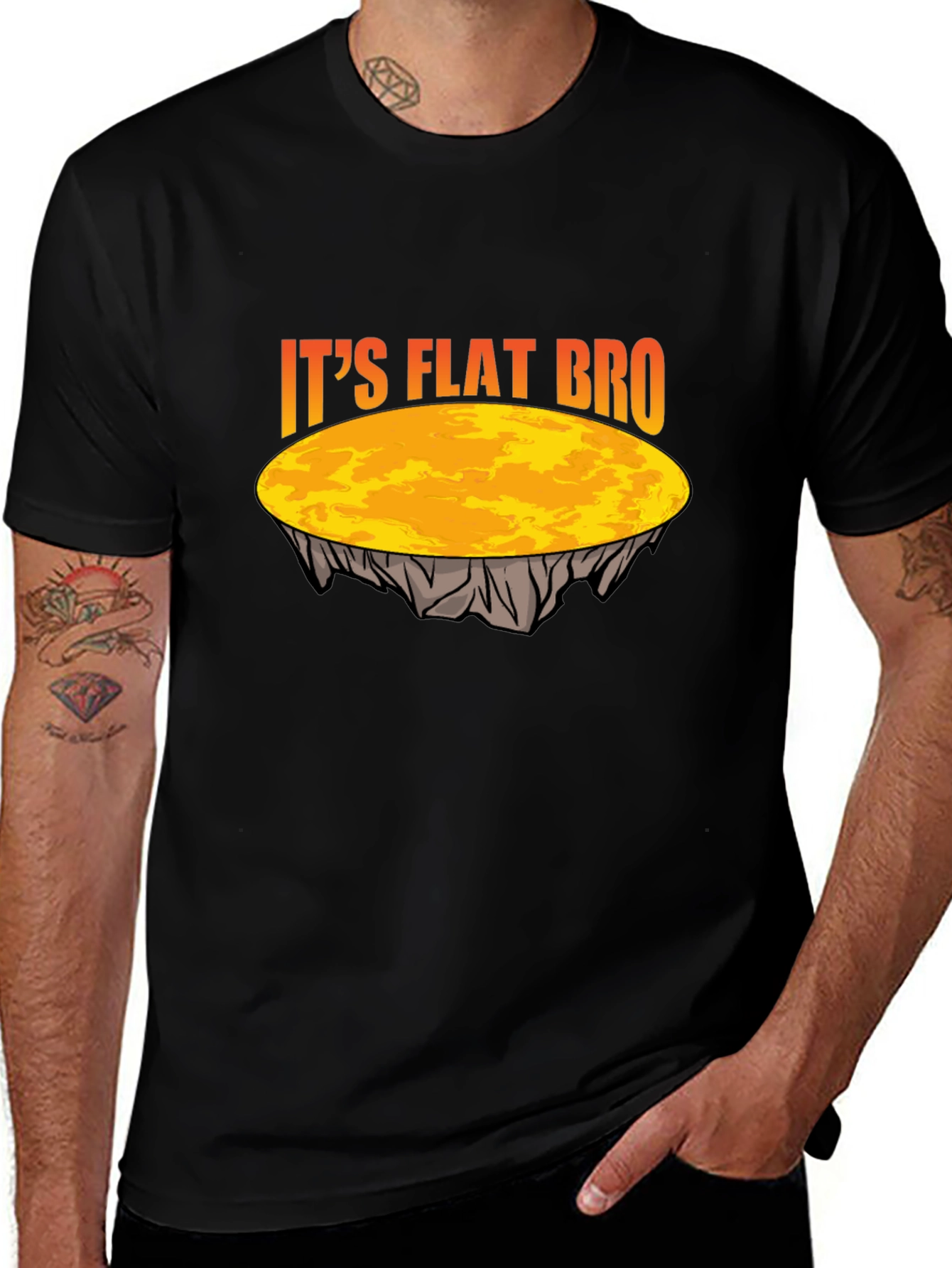 Its Flat Bro T-Shirt - Earth is Flat Tee