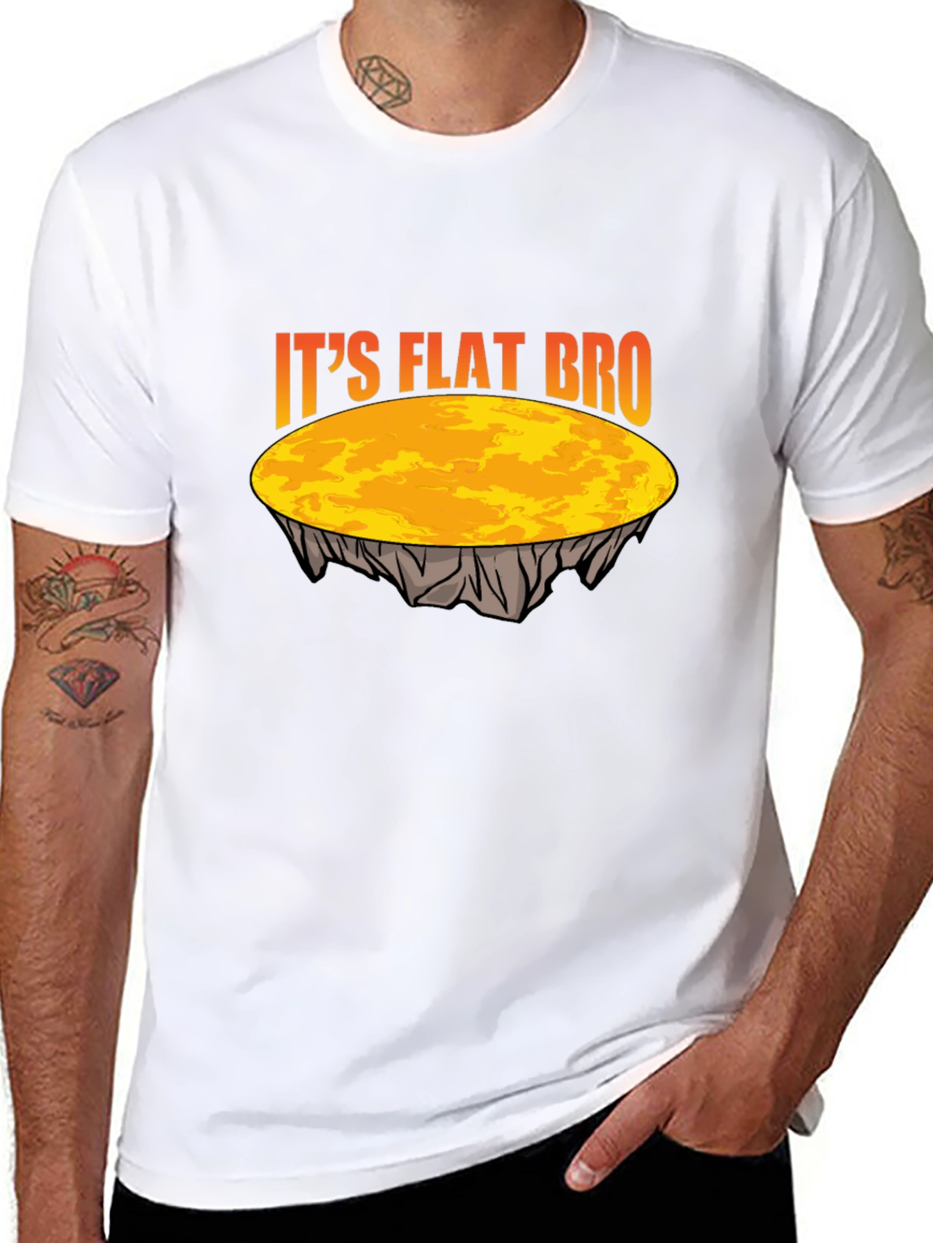 Its Flat Bro T-Shirt - Earth is Flat Tee