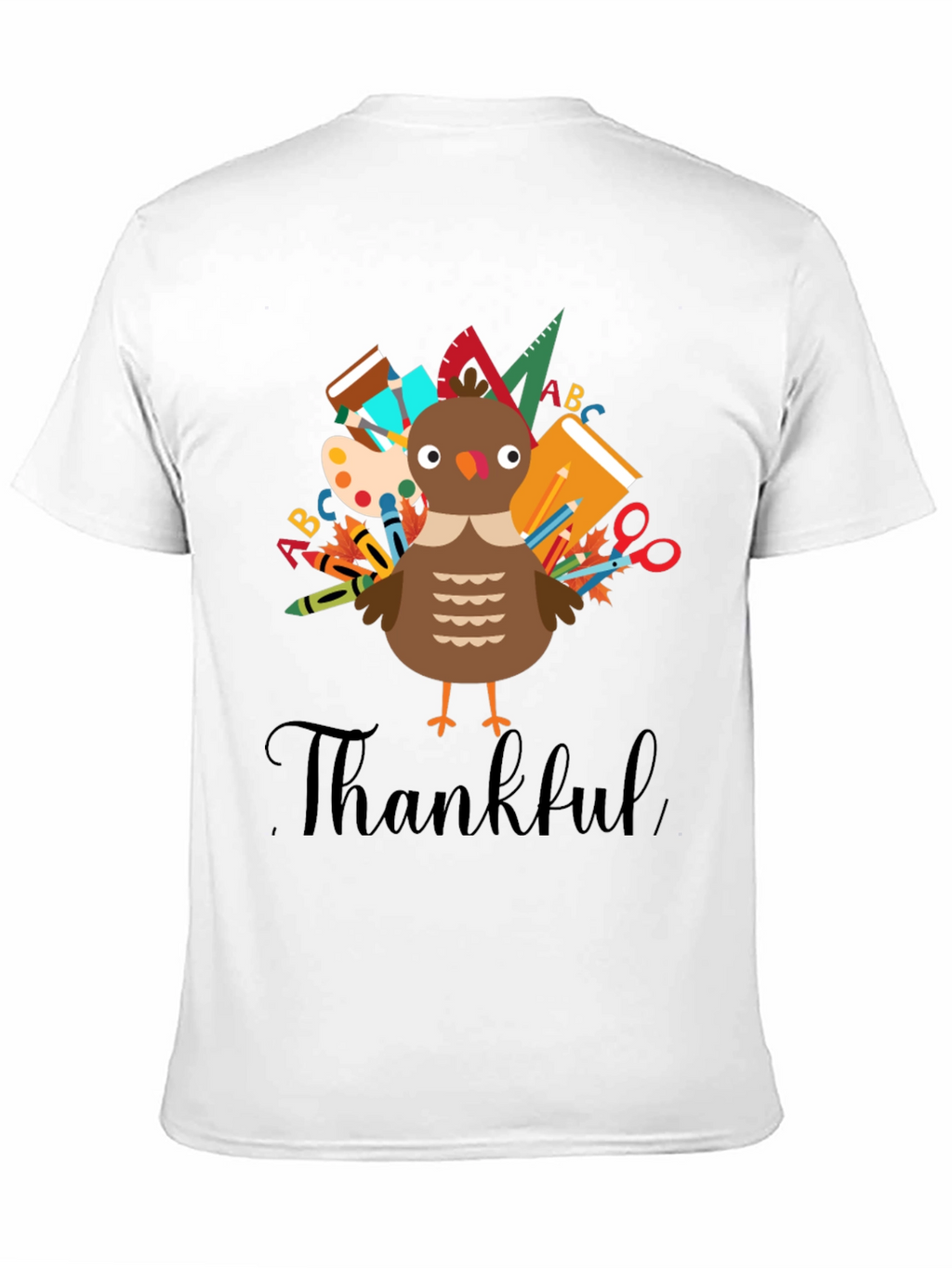 Thankful Turkey Teacher T-Shirt