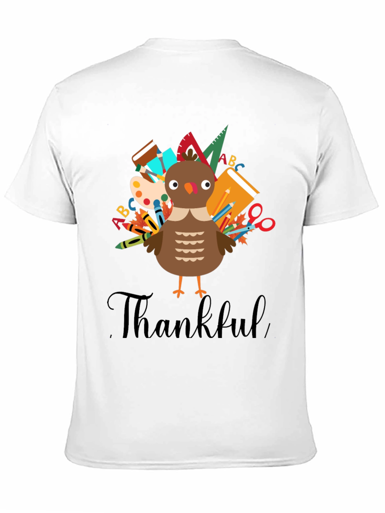 Thankful Turkey Teacher T-Shirt