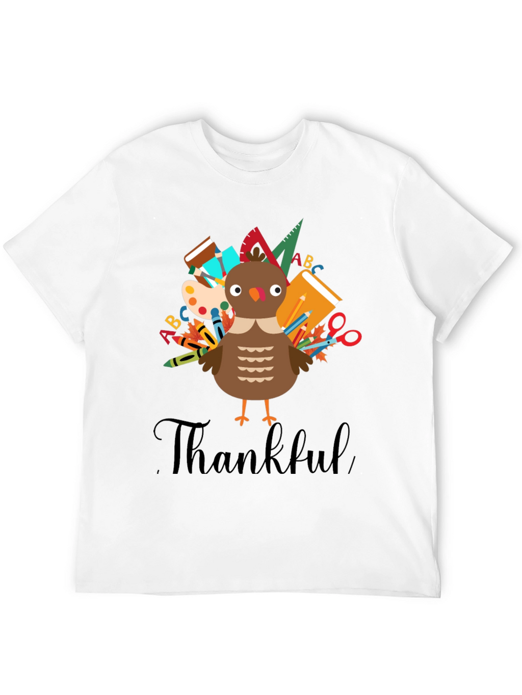 Thankful Turkey Teacher T-Shirt