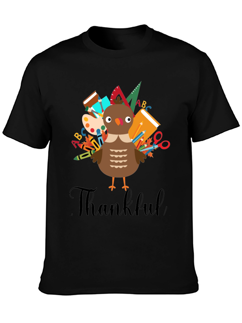 Thankful Turkey Teacher T-Shirt