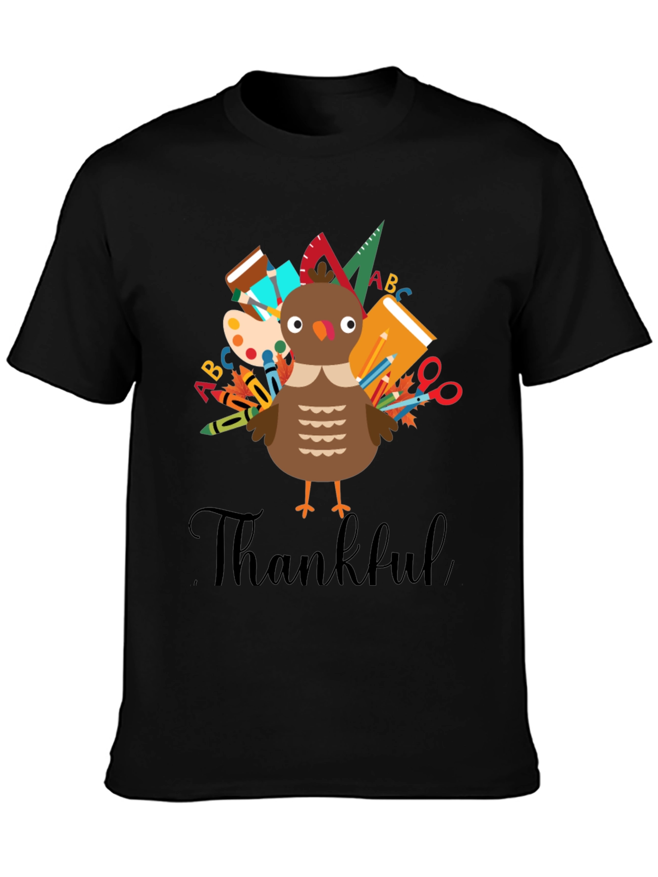 Thankful Turkey Teacher T-Shirt