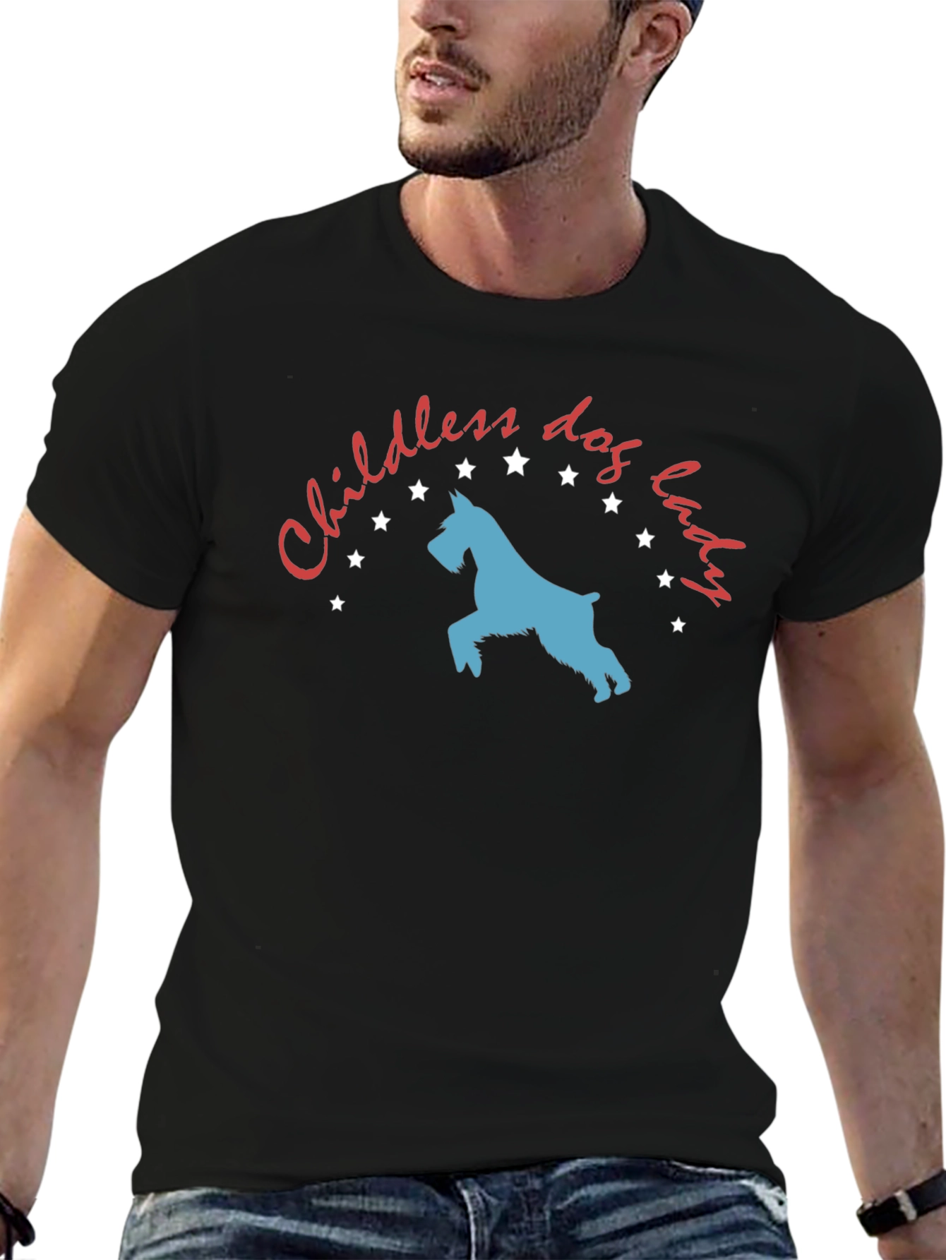 Childless Dog Lady T-Shirt - Novelty Graphic Tee