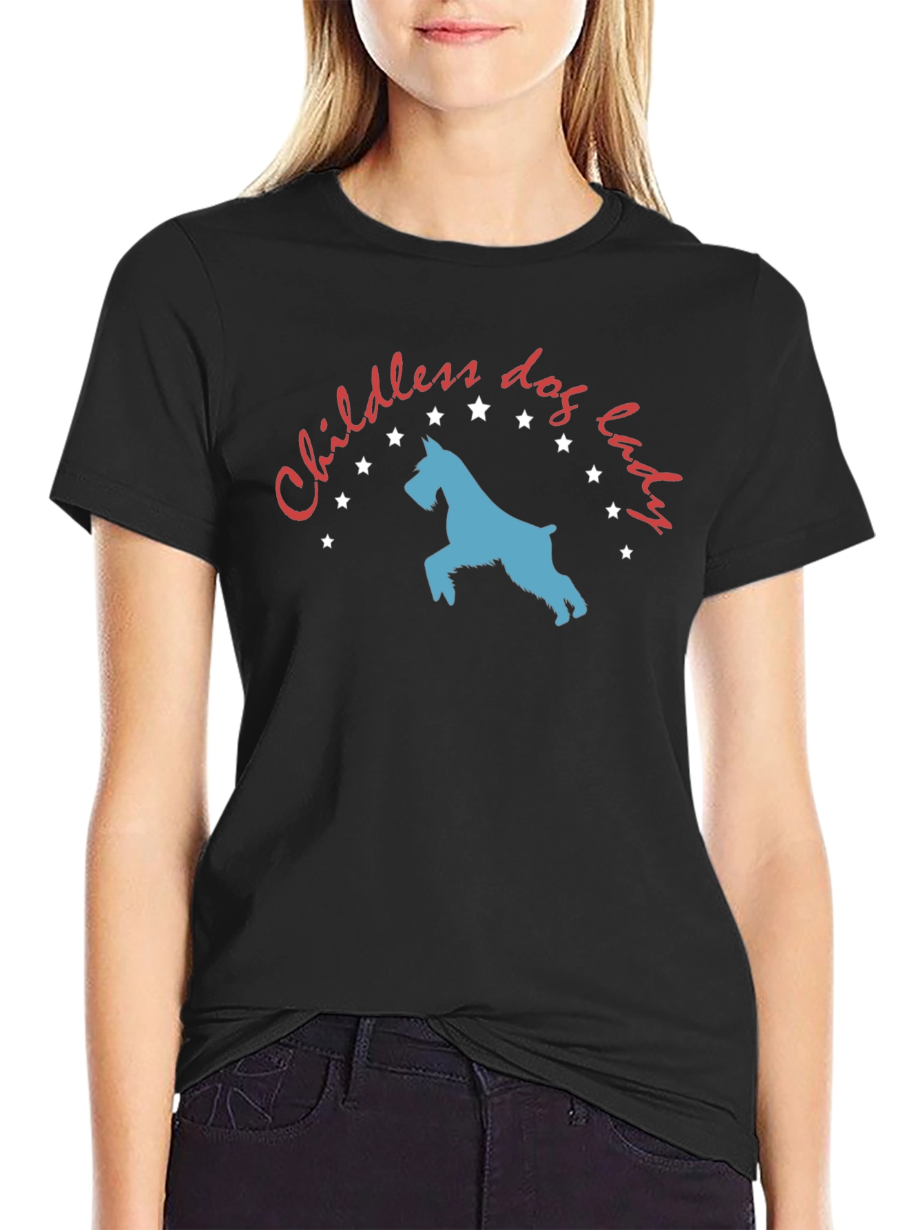Childless Dog Lady T-Shirt - Novelty Graphic Tee