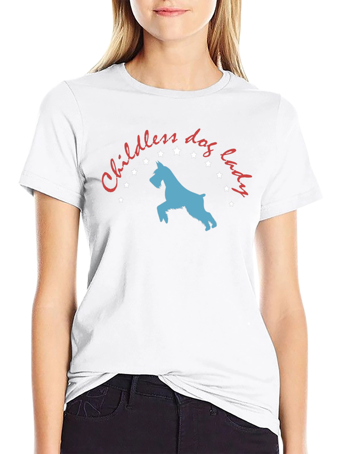 Childless Dog Lady T-Shirt - Novelty Graphic Tee