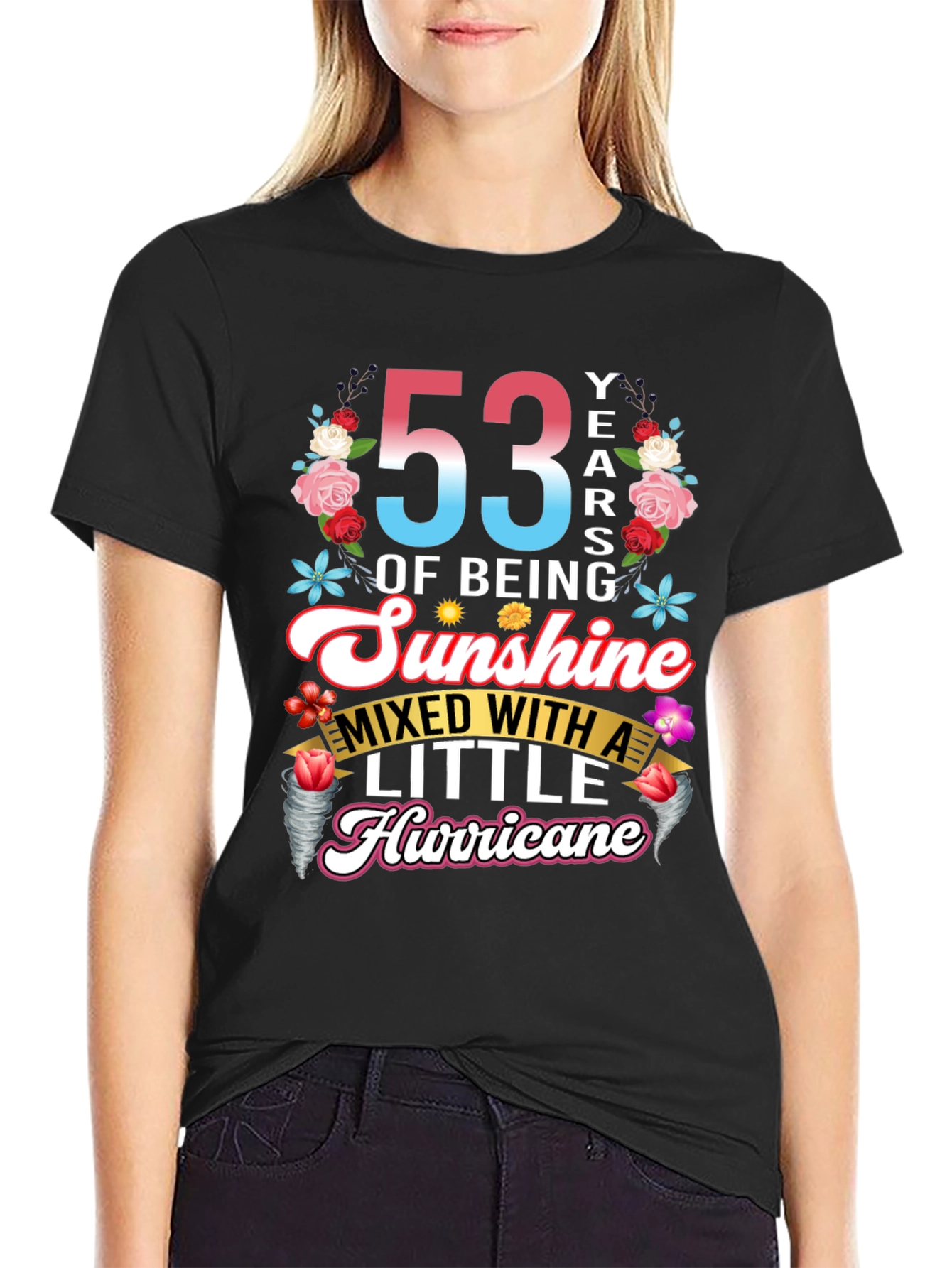 53 Years of Sunshine Mixed With Hurricane T-Shirt