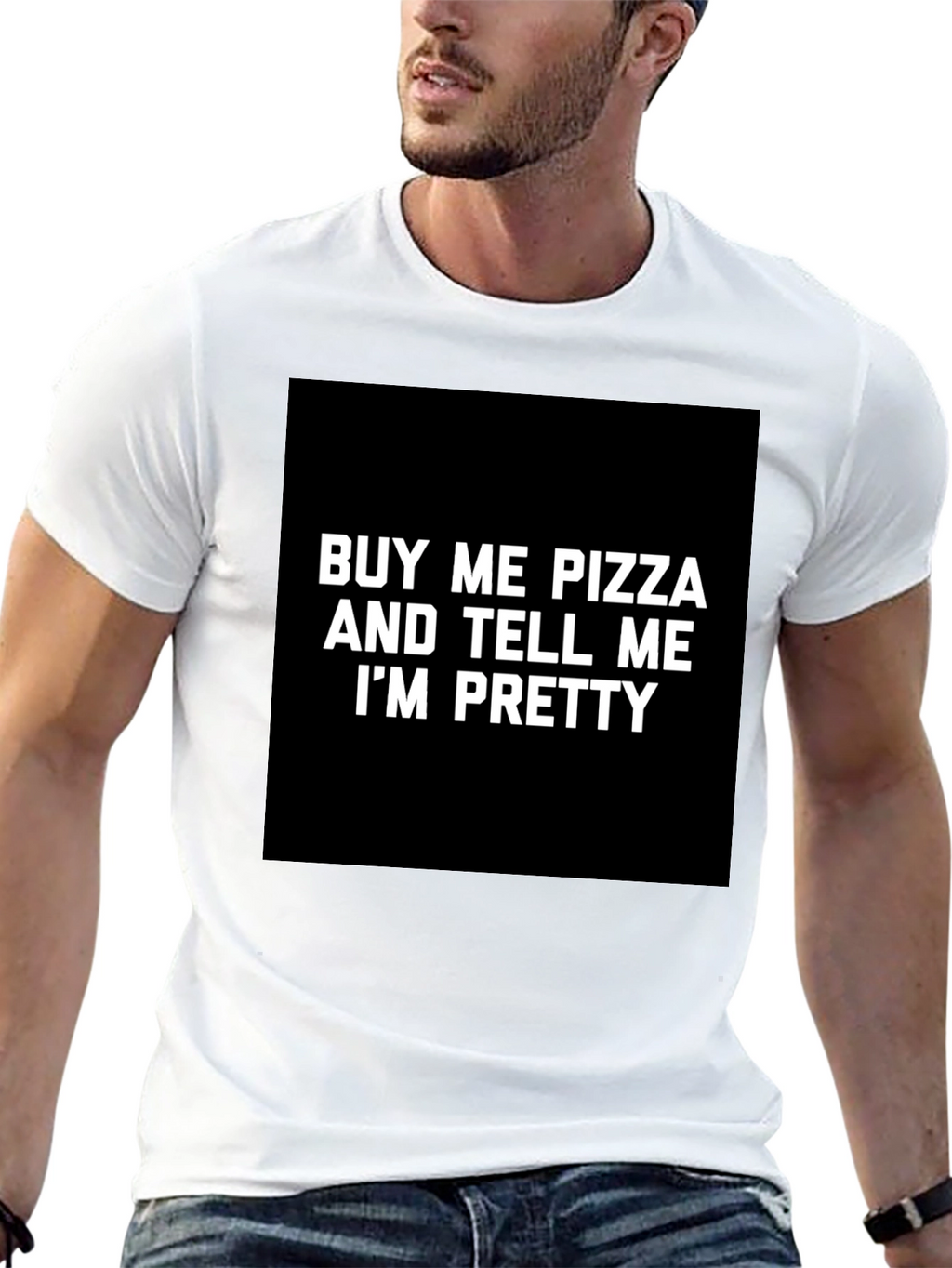Funny Pizza & Compliment Graphic T-Shirt