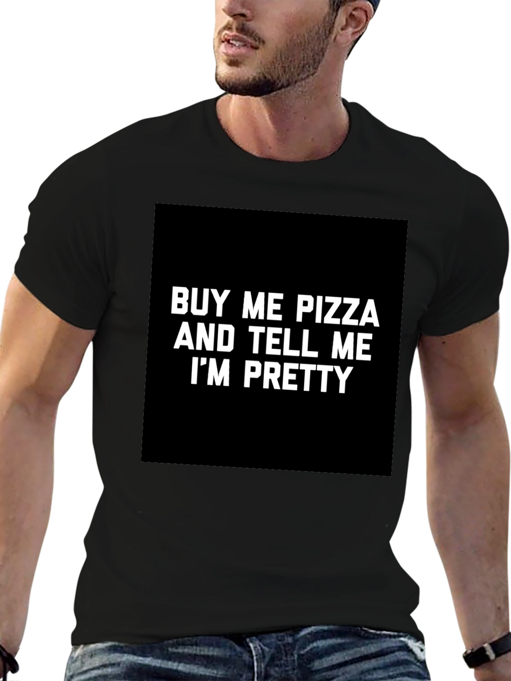 Funny Pizza & Compliment Graphic T-Shirt