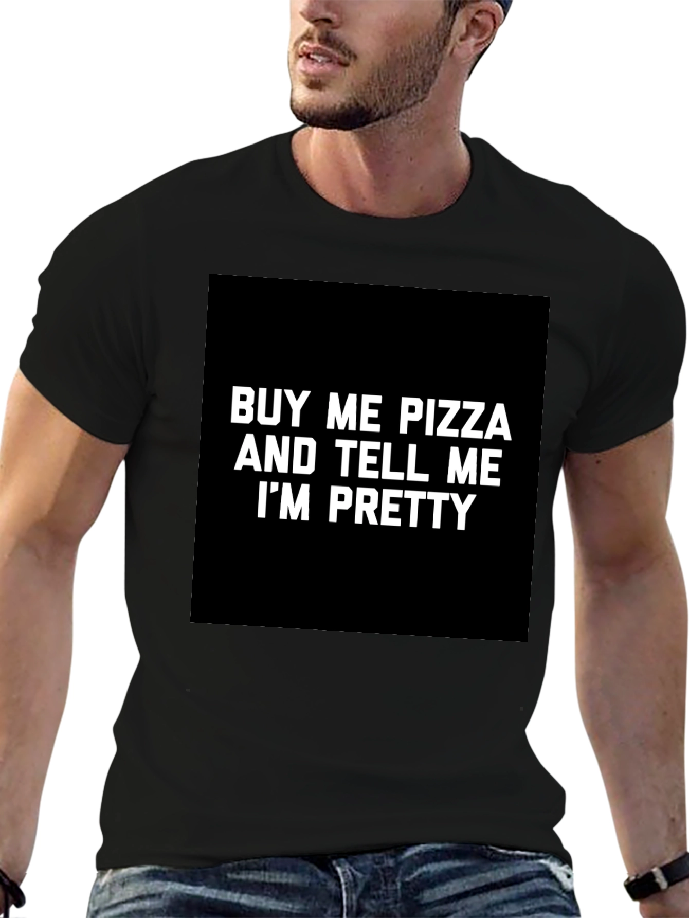 Funny Pizza & Compliment Graphic T-Shirt
