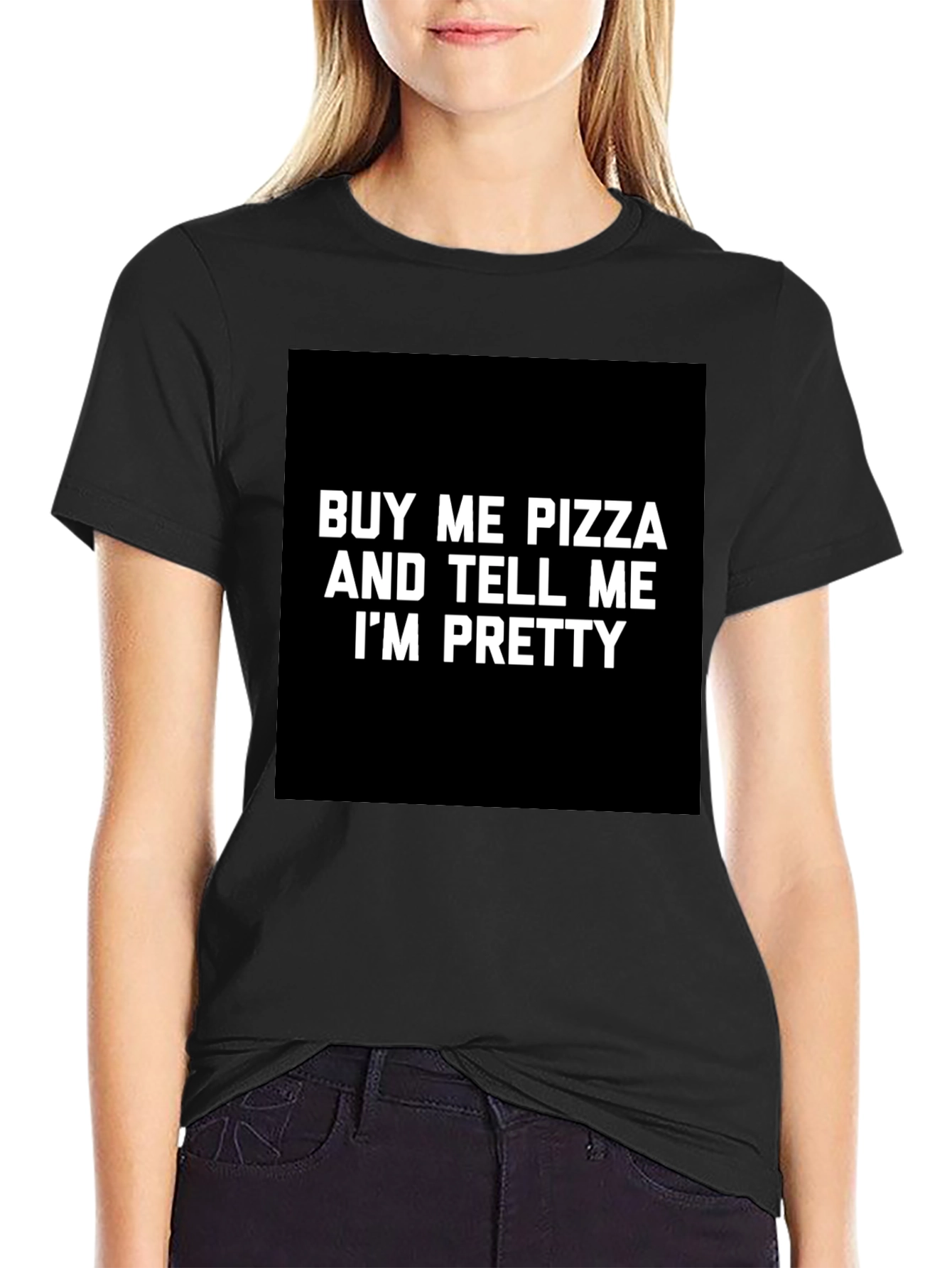 Funny Pizza & Compliment Graphic T-Shirt