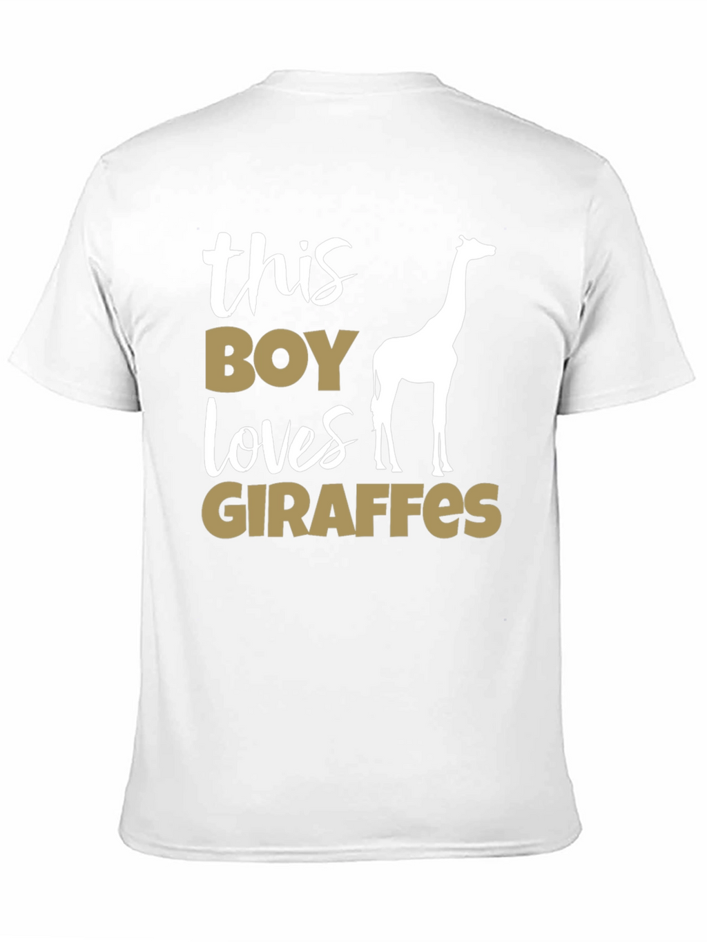 Boy Loves Giraffes Graphic Tee