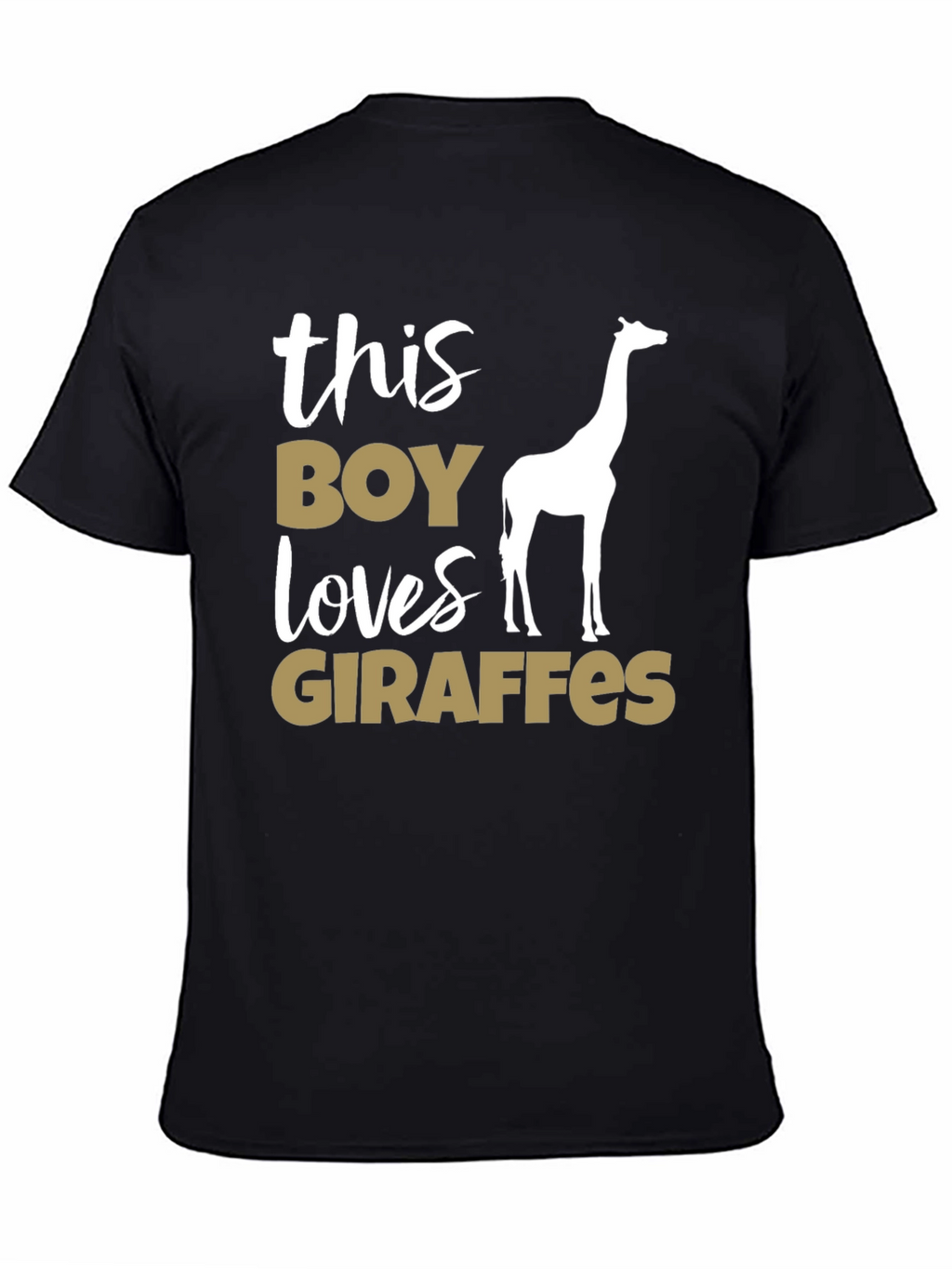 Boy Loves Giraffes Graphic Tee