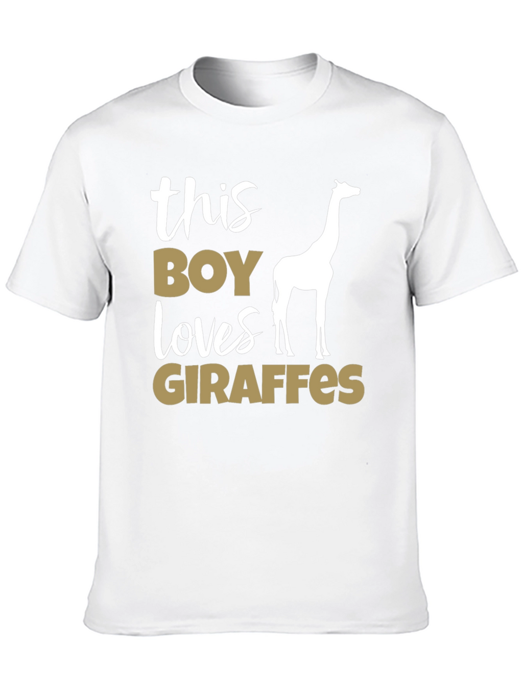 Boy Loves Giraffes Graphic Tee