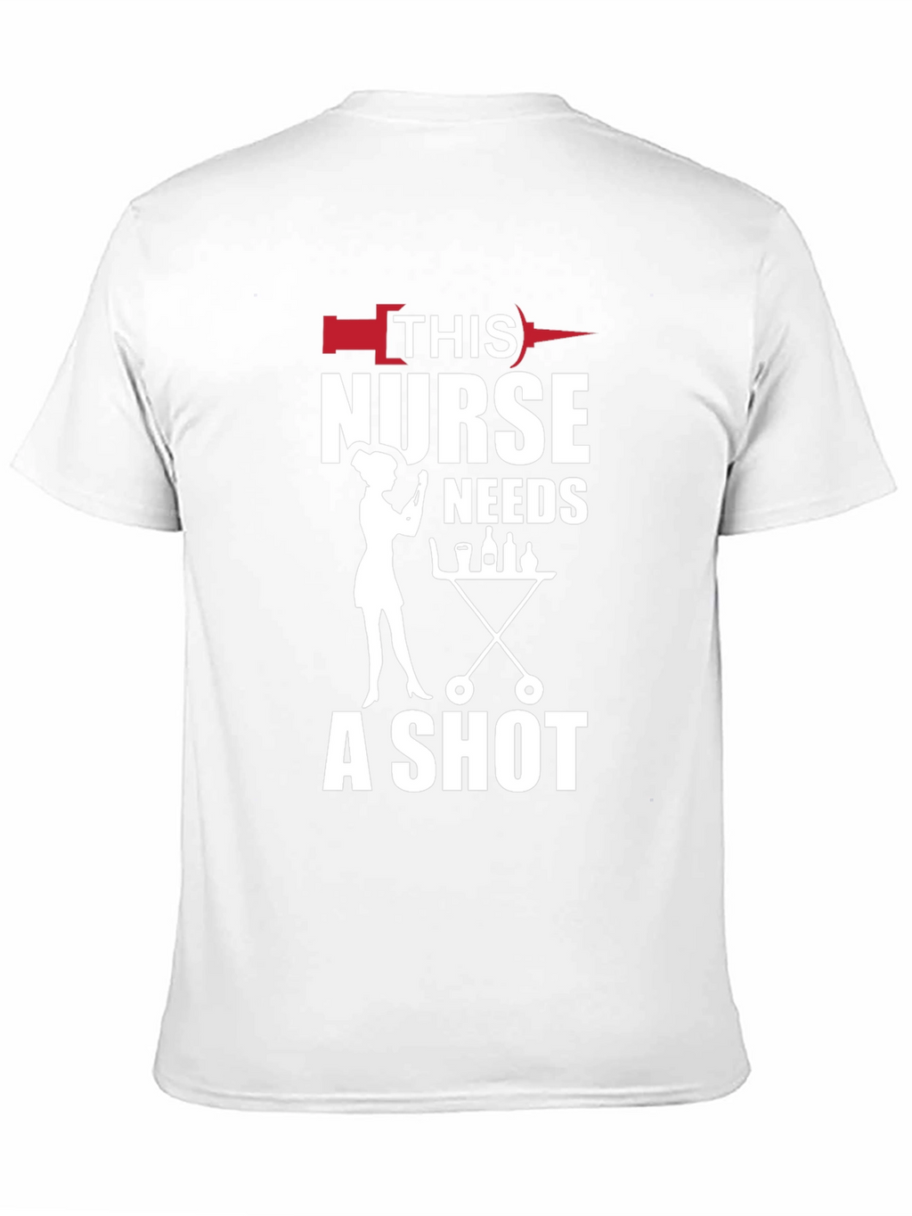 Nurse Shot Black T-Shirt - Humorous Nursing Apparel