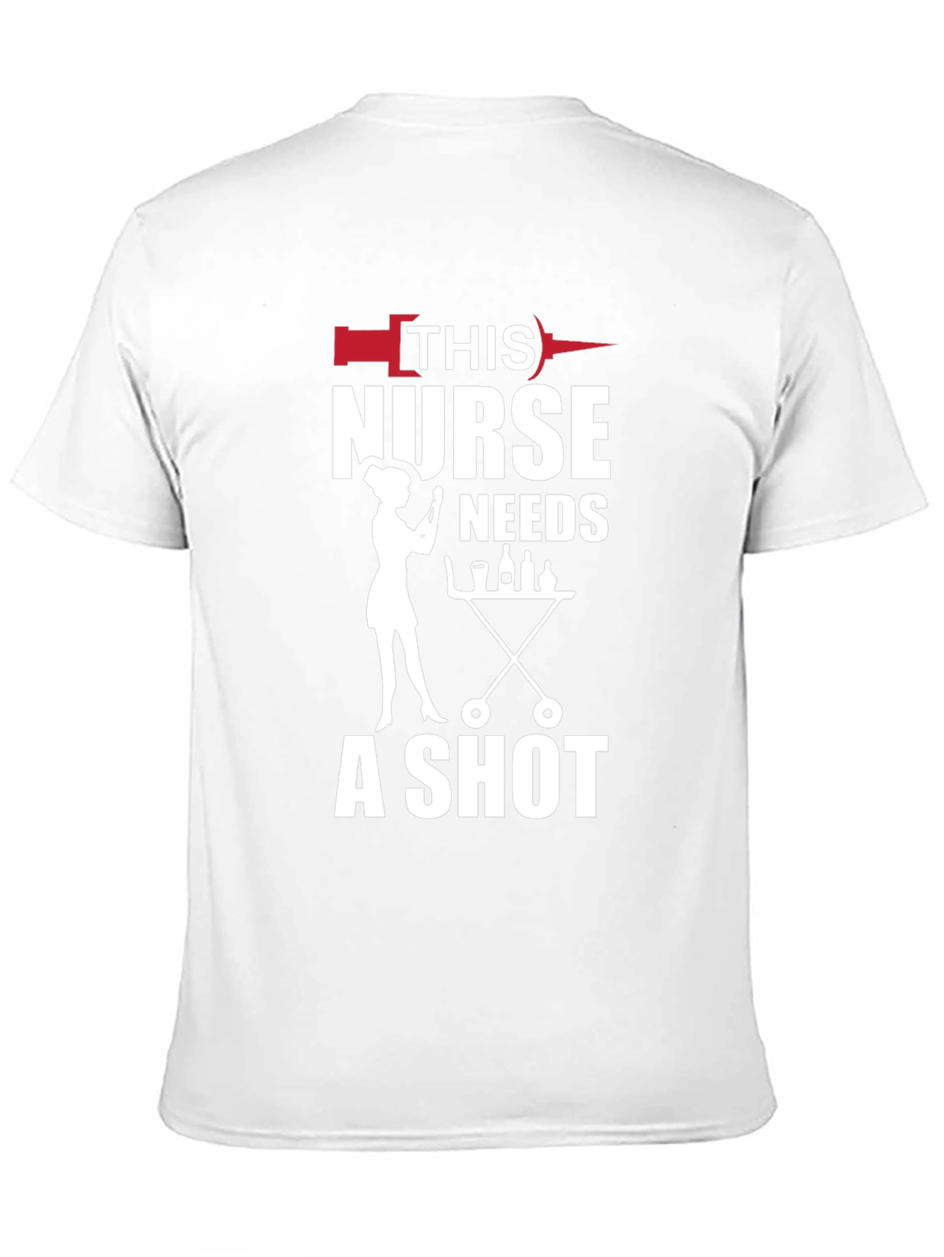 Nurse Shot Black T-Shirt - Humorous Nursing Apparel