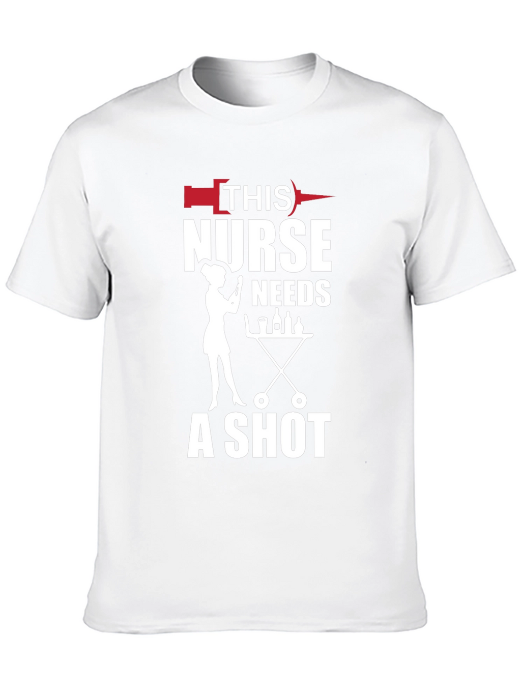 Nurse Shot Black T-Shirt - Humorous Nursing Apparel