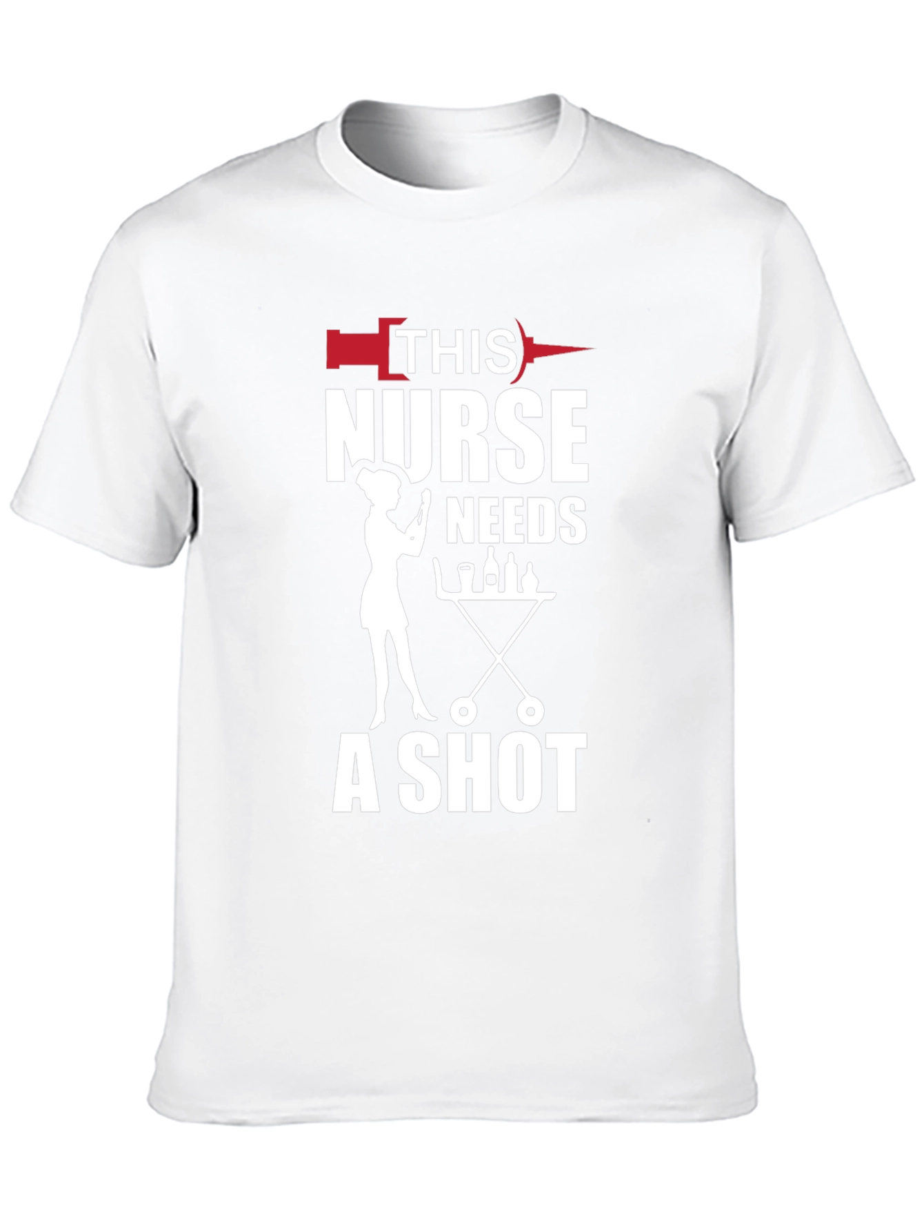 Nurse Shot Black T-Shirt - Humorous Nursing Apparel