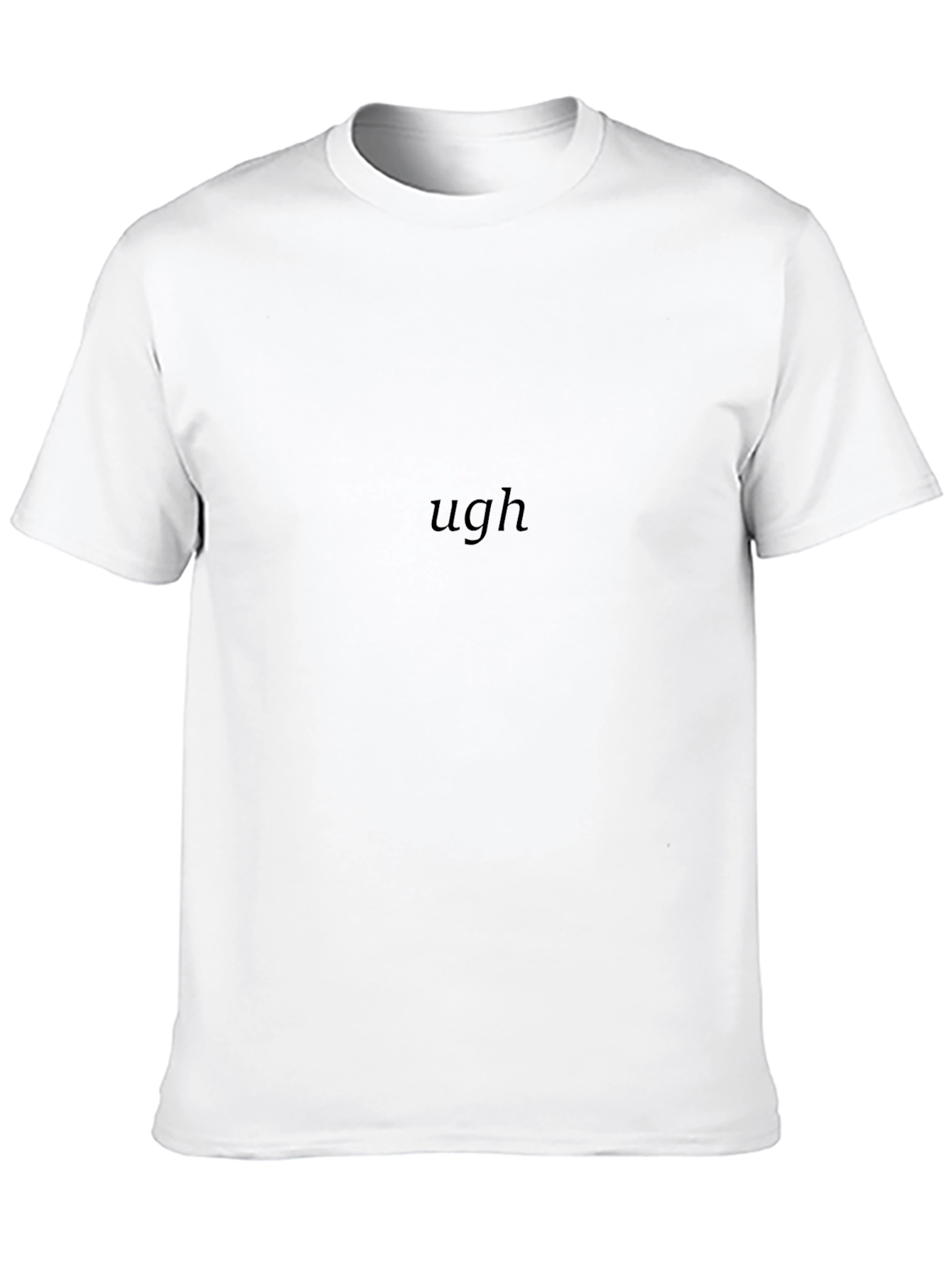 Ugh Graphic Black T-Shirt - Casual Wear