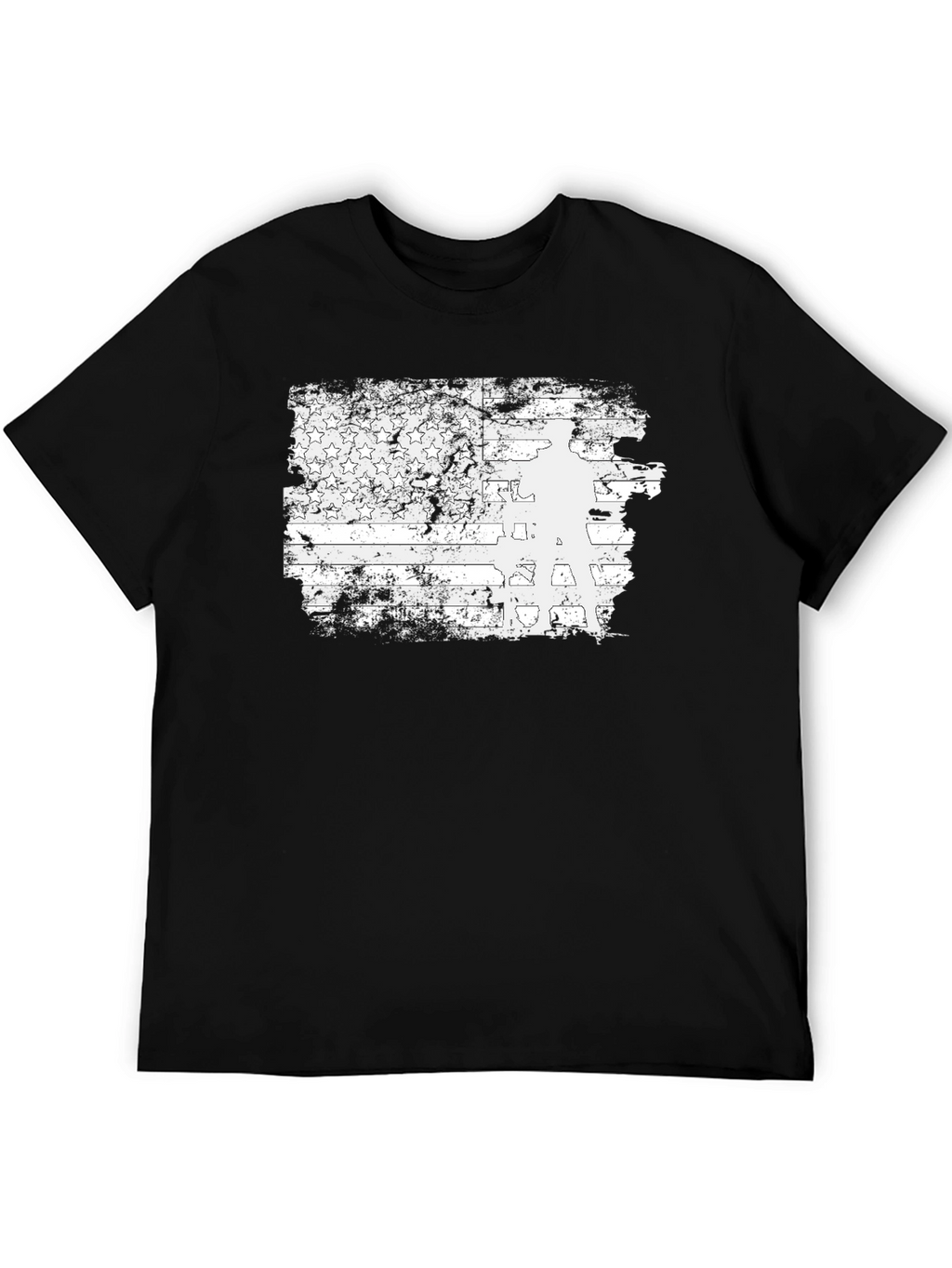 Distressed American Flag Veteran Graphic Tee