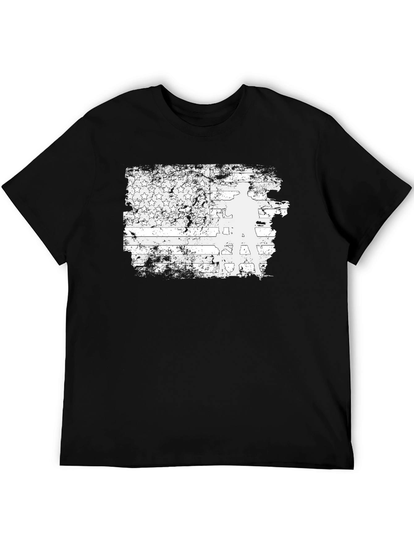 Distressed American Flag Veteran Graphic Tee