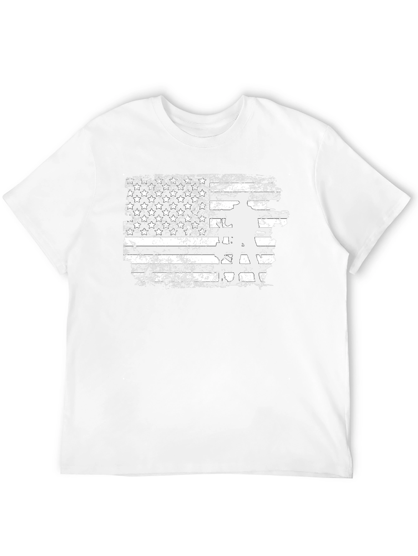Distressed American Flag Veteran Graphic Tee