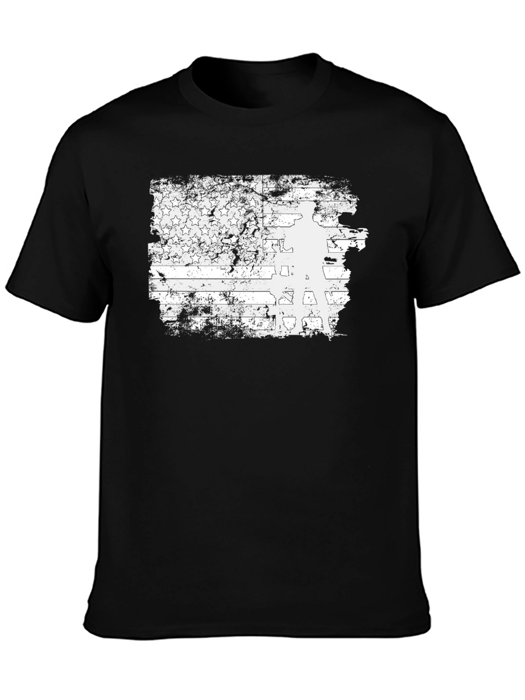 Distressed American Flag Veteran Graphic Tee