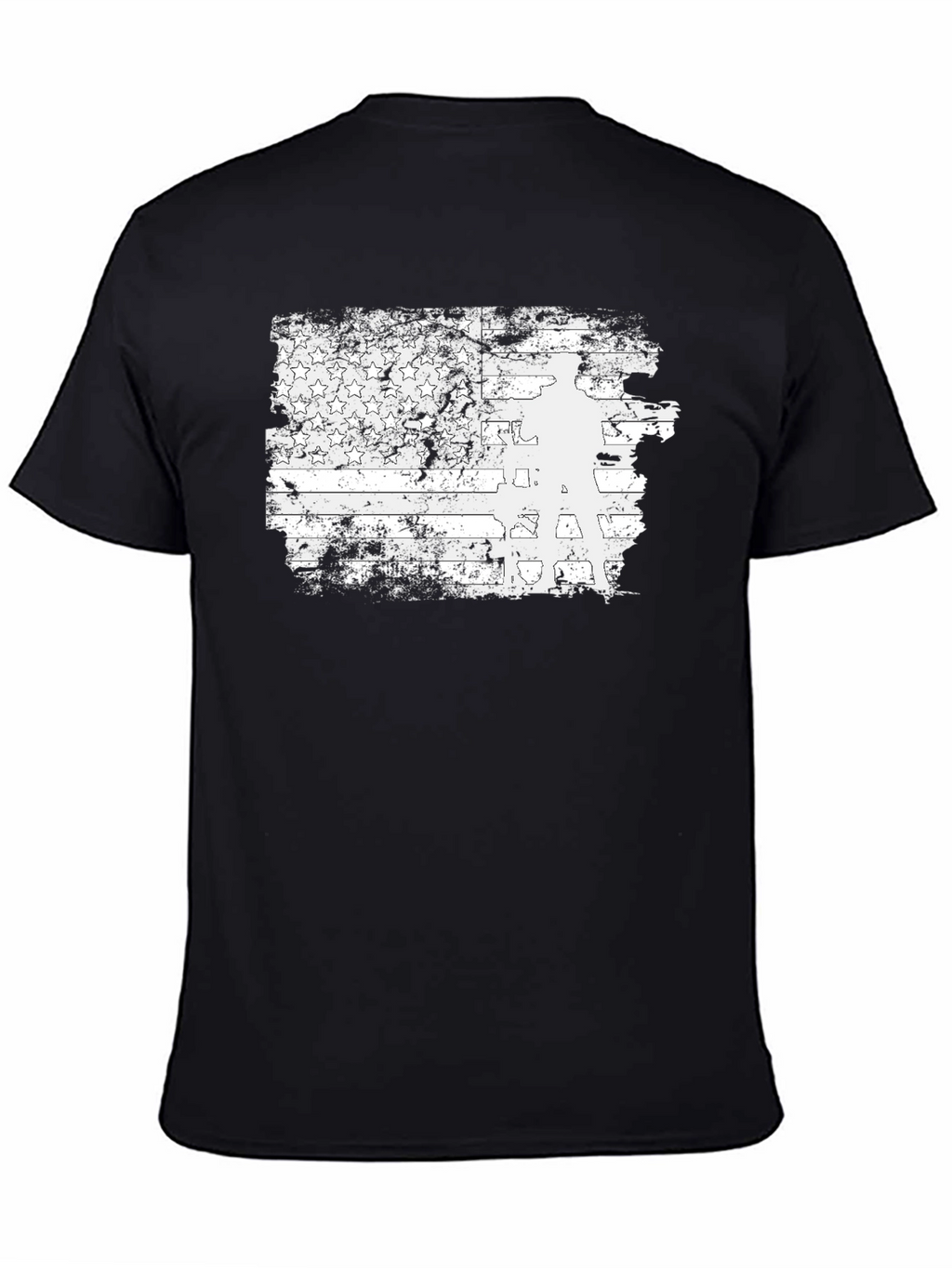 Distressed American Flag Veteran Graphic Tee