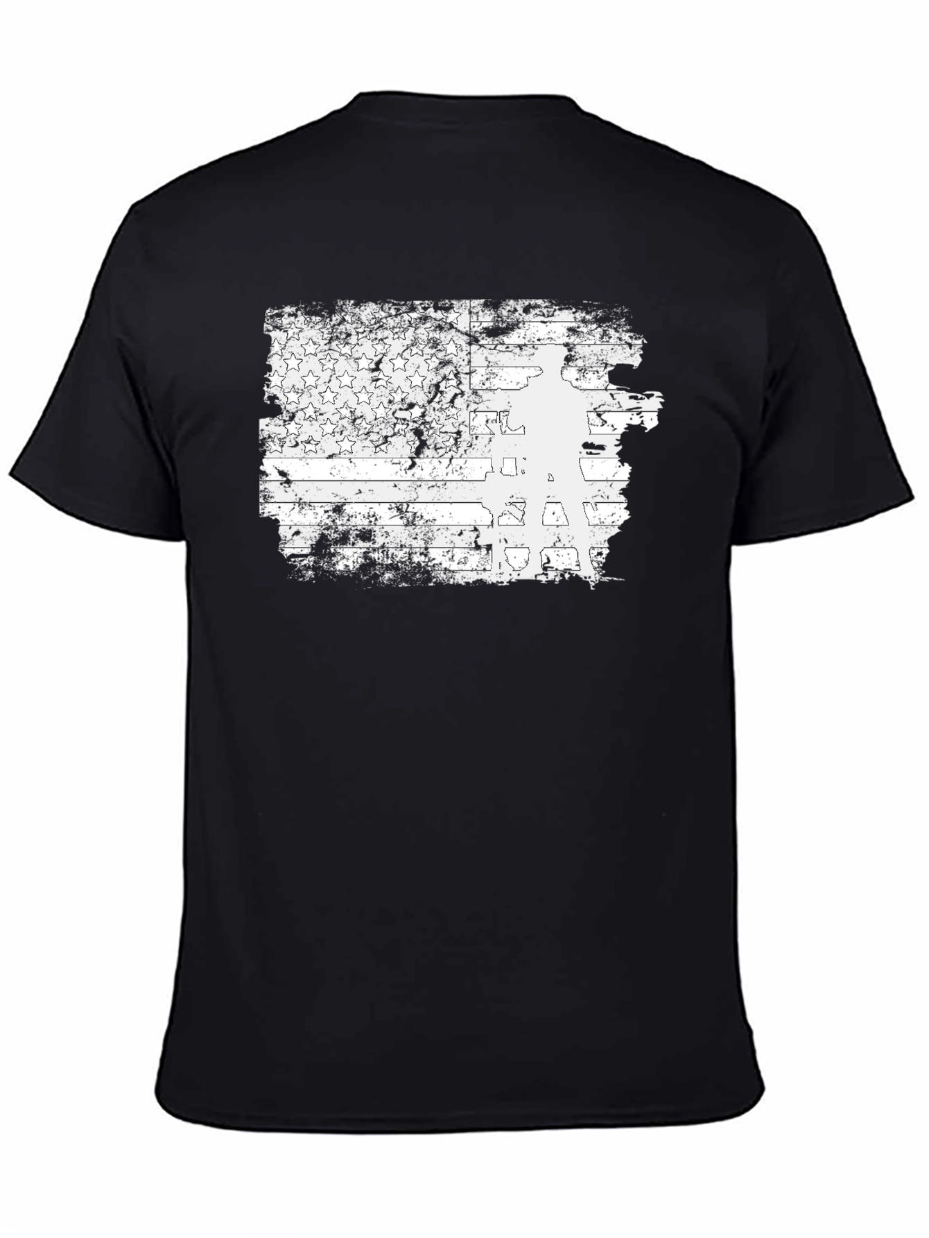 Distressed American Flag Veteran Graphic Tee