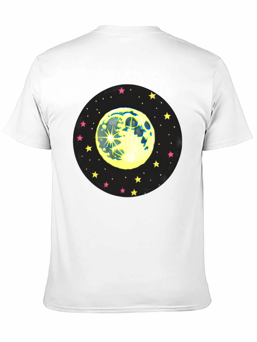 Moon and Stars Graphic Black T-Shirt