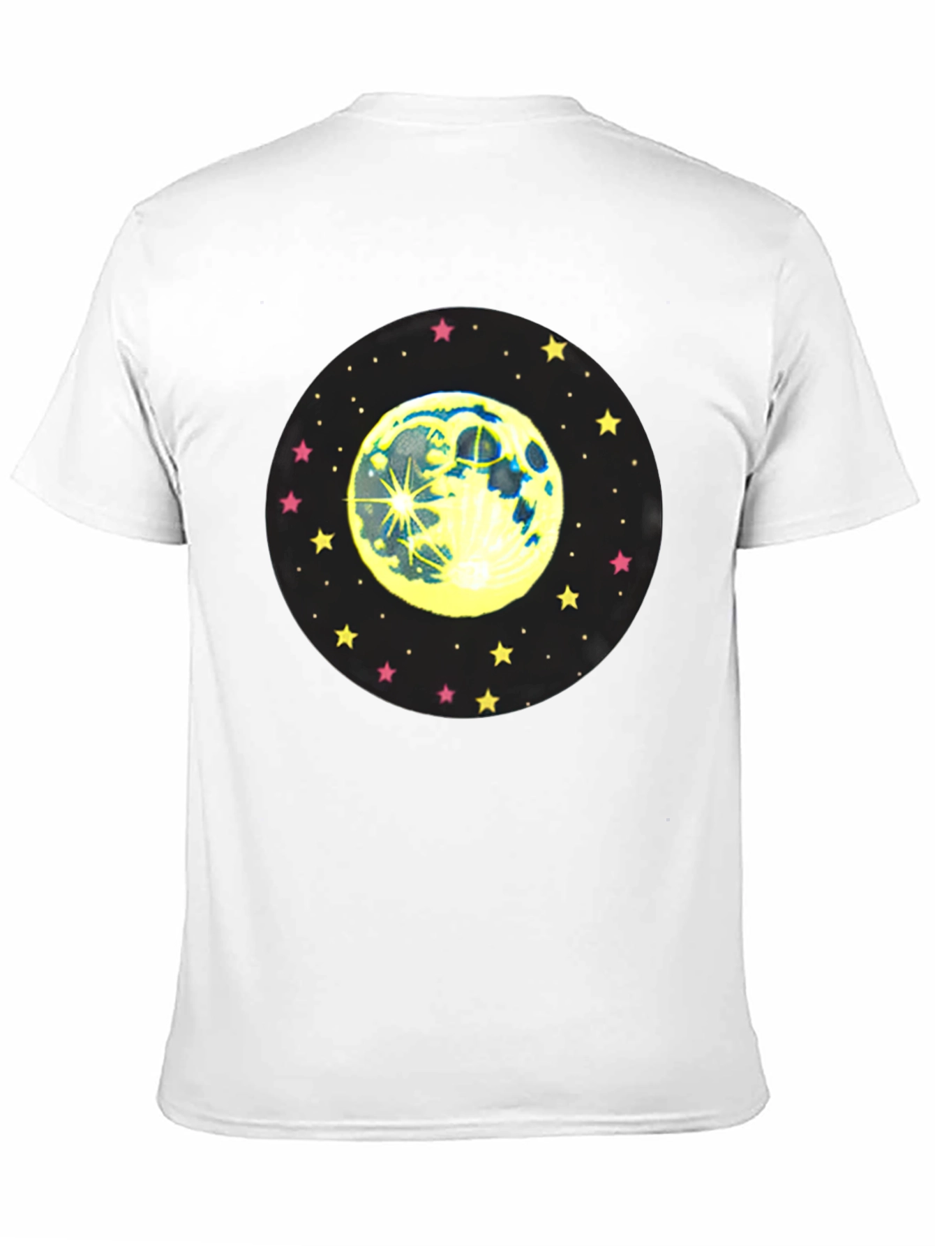 Moon and Stars Graphic Black T-Shirt