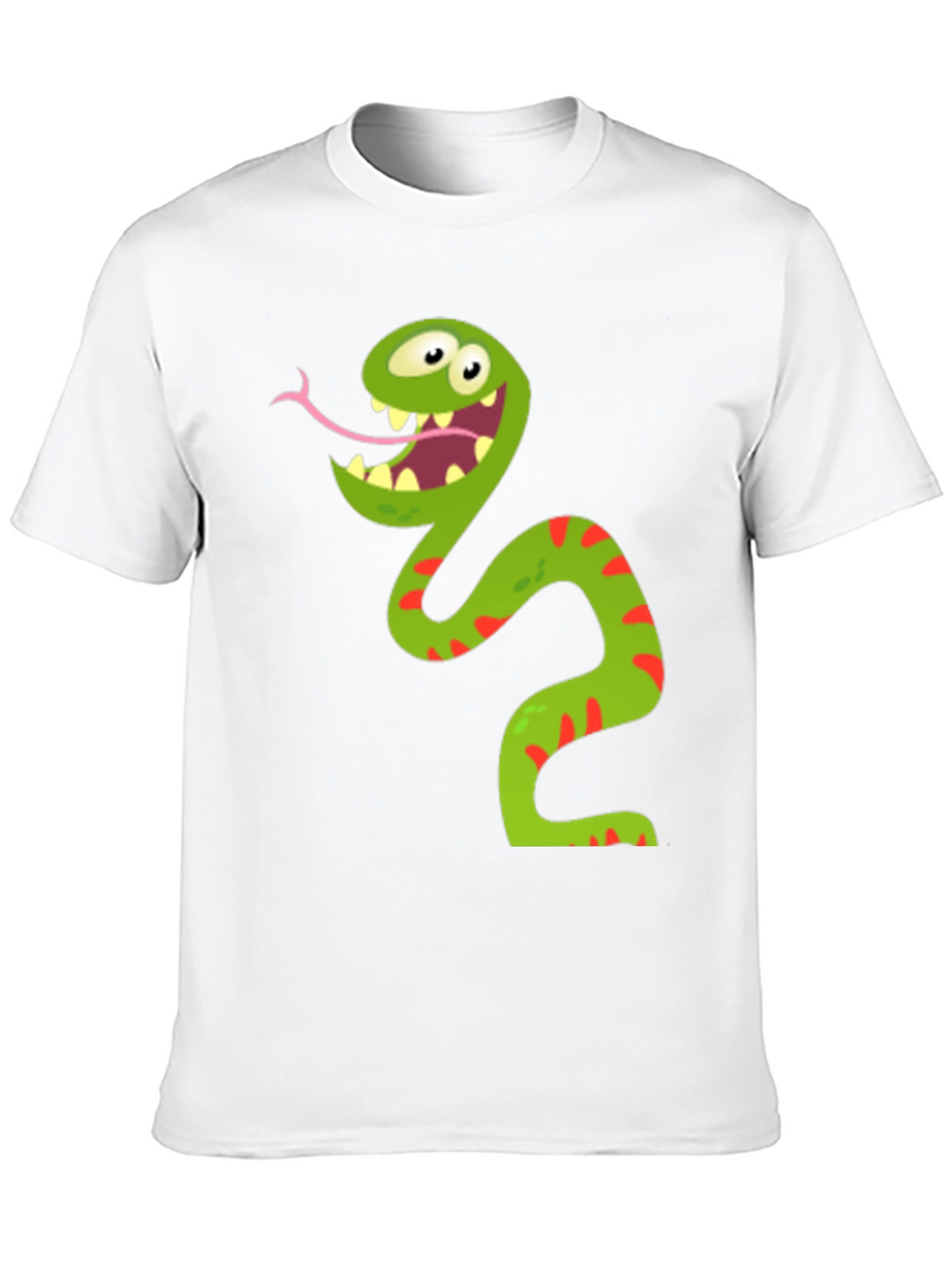 Funny Snake Graphic Tee - Mens Black T-Shirt