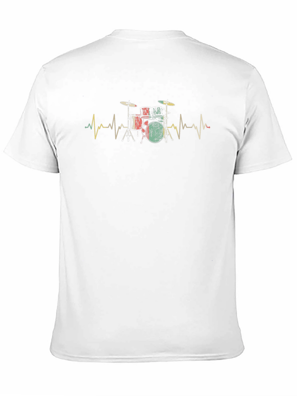 Drummer Heartbeat T-Shirt - Music Lover Tee