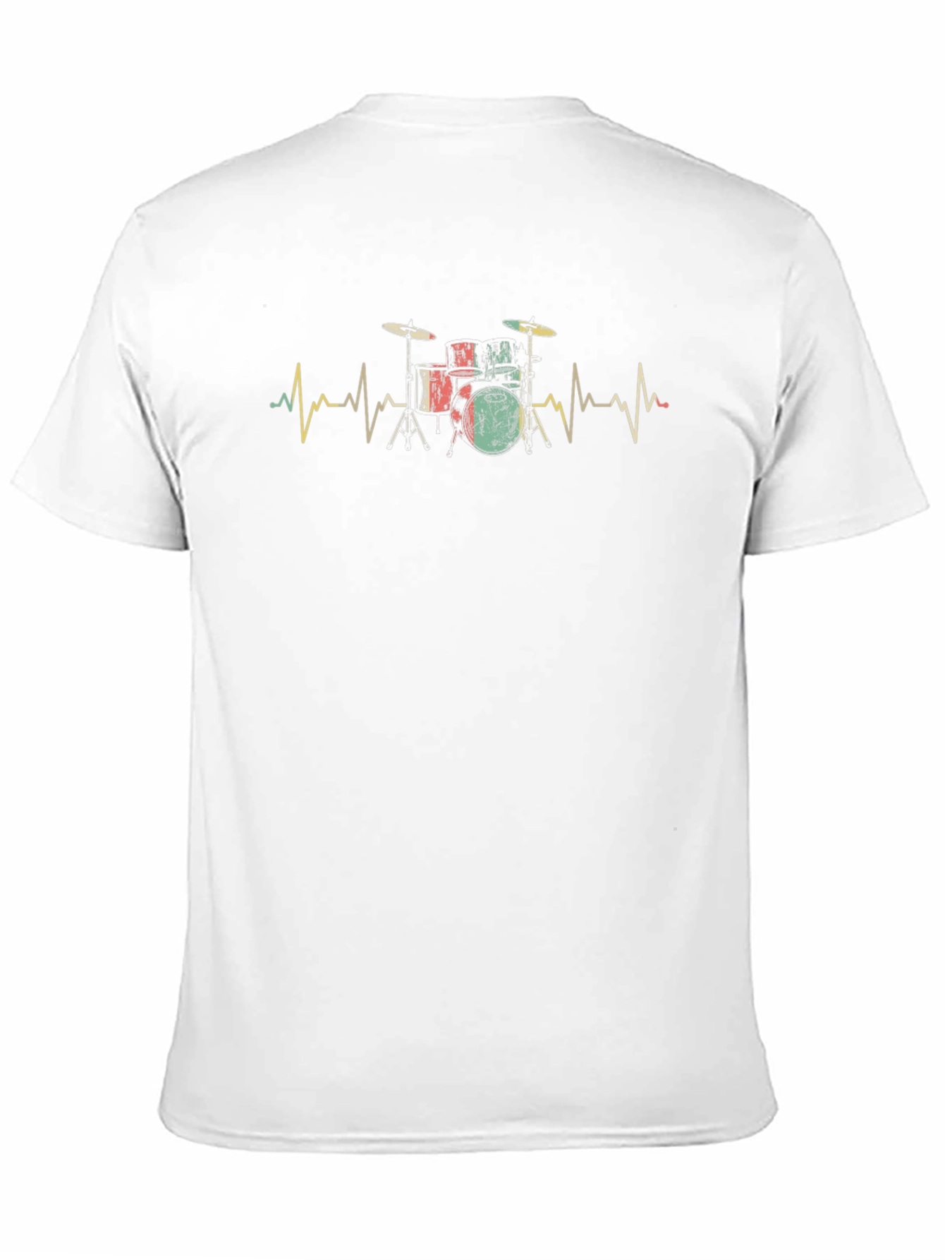 Drummer Heartbeat T-Shirt - Music Lover Tee