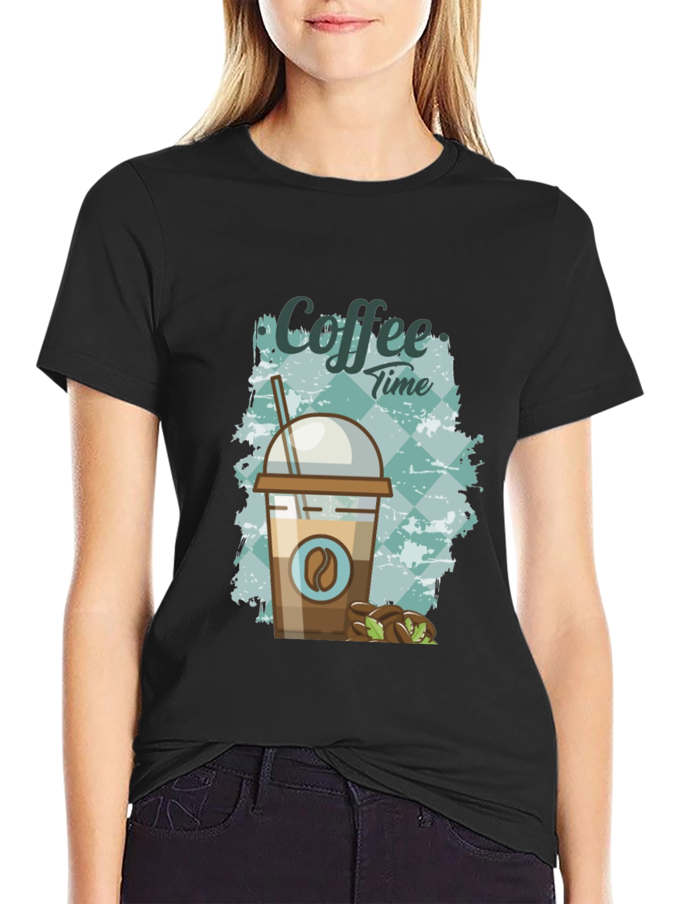 Coffee Time Graphic Tee - Unisex Black T-Shirt