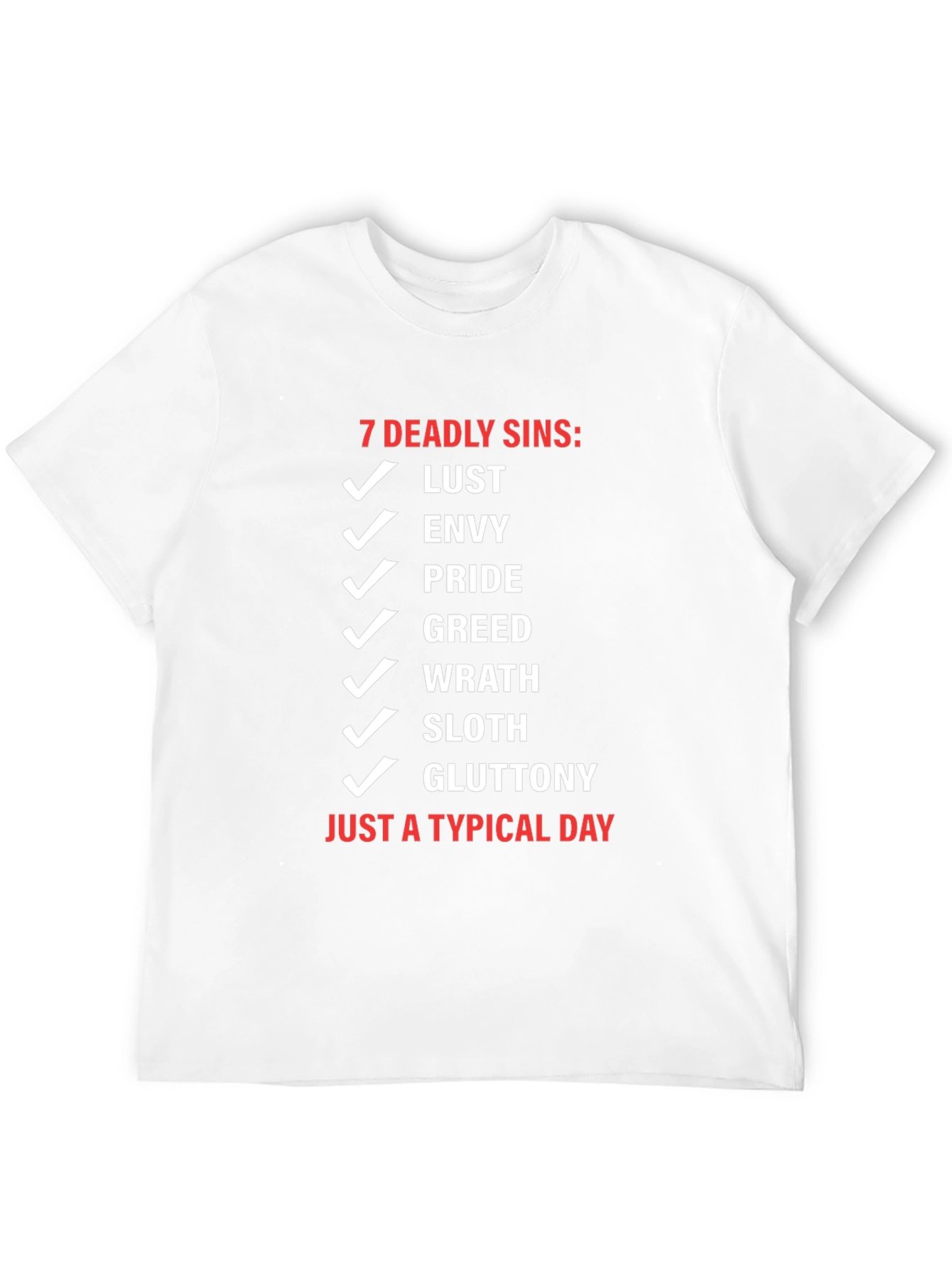 7 Deadly Sins Typical Day Black T-Shirt