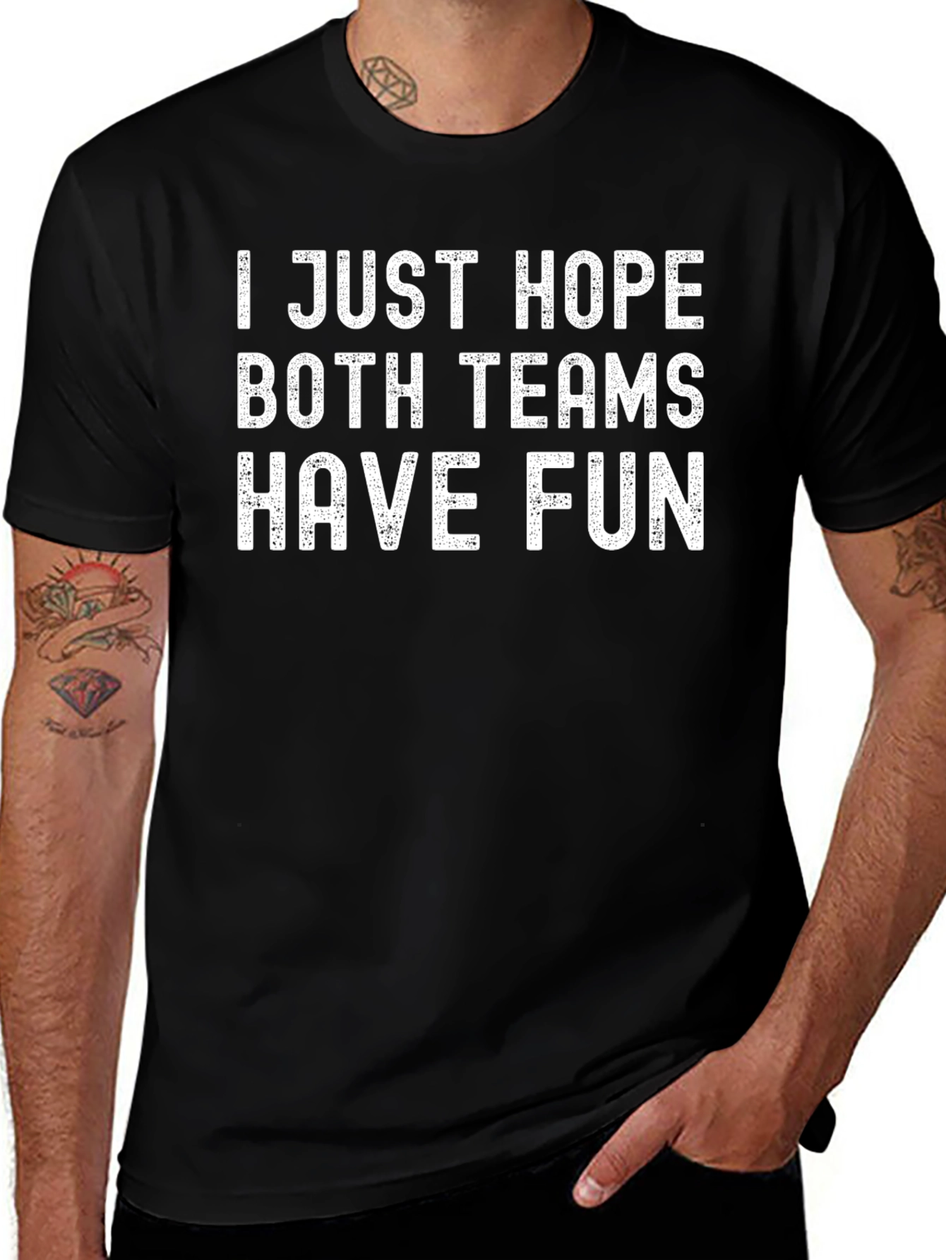 Funny Hope Both Teams Have Fun Graphic Tee