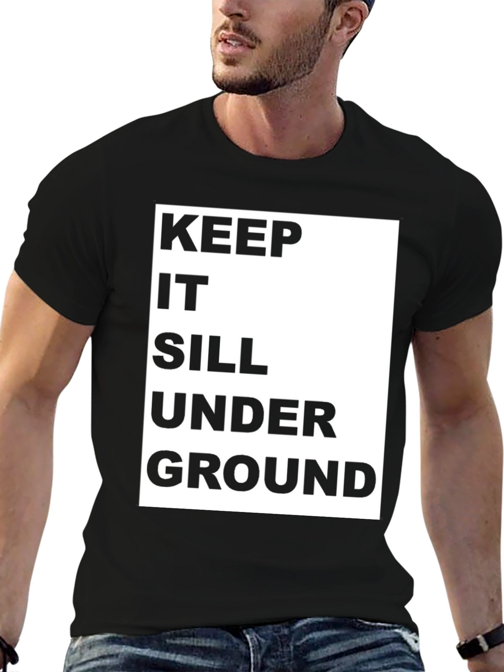 Keep It Sill Underground Black Graphic Tee