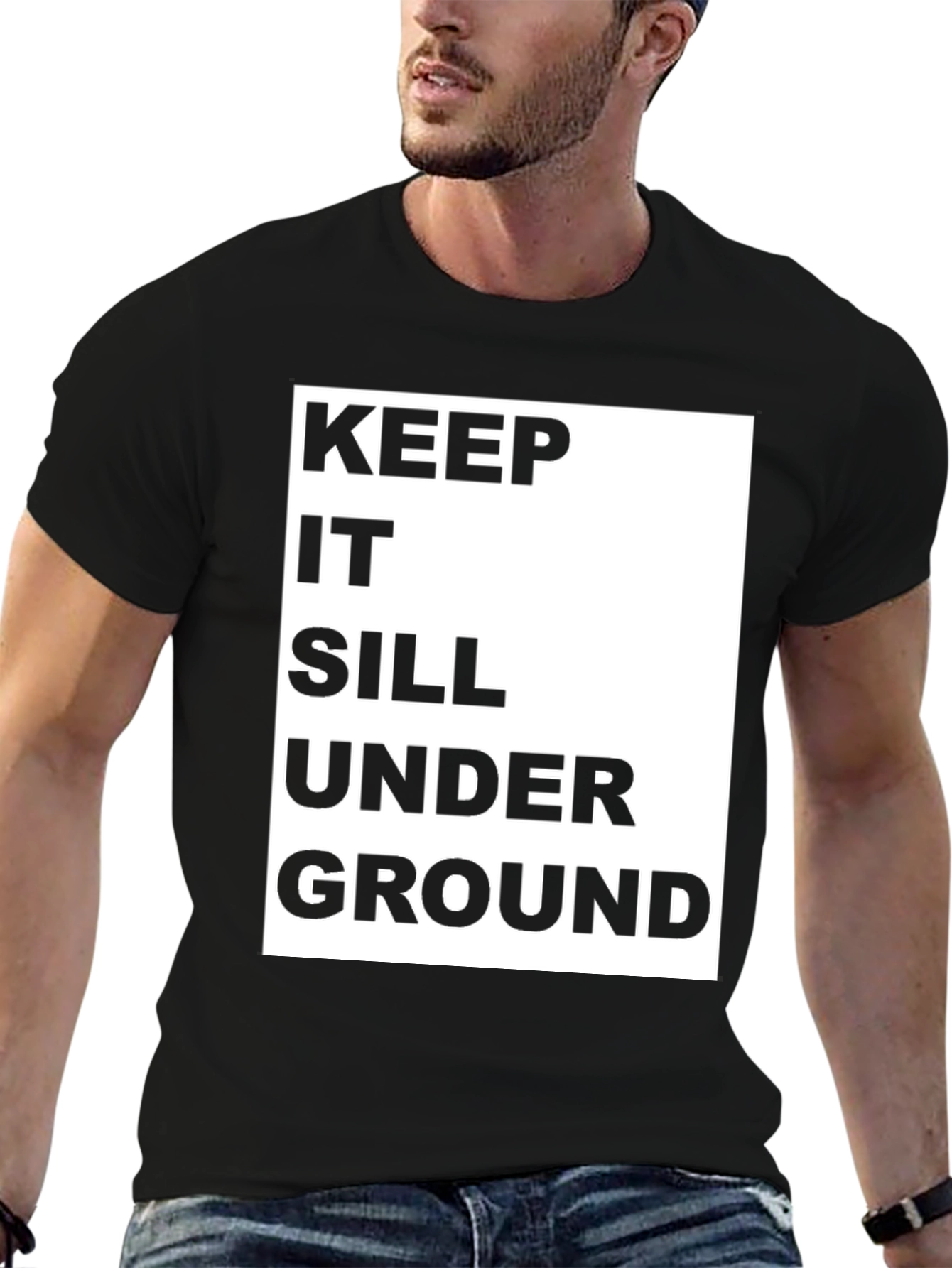 Keep It Sill Underground Black Graphic Tee
