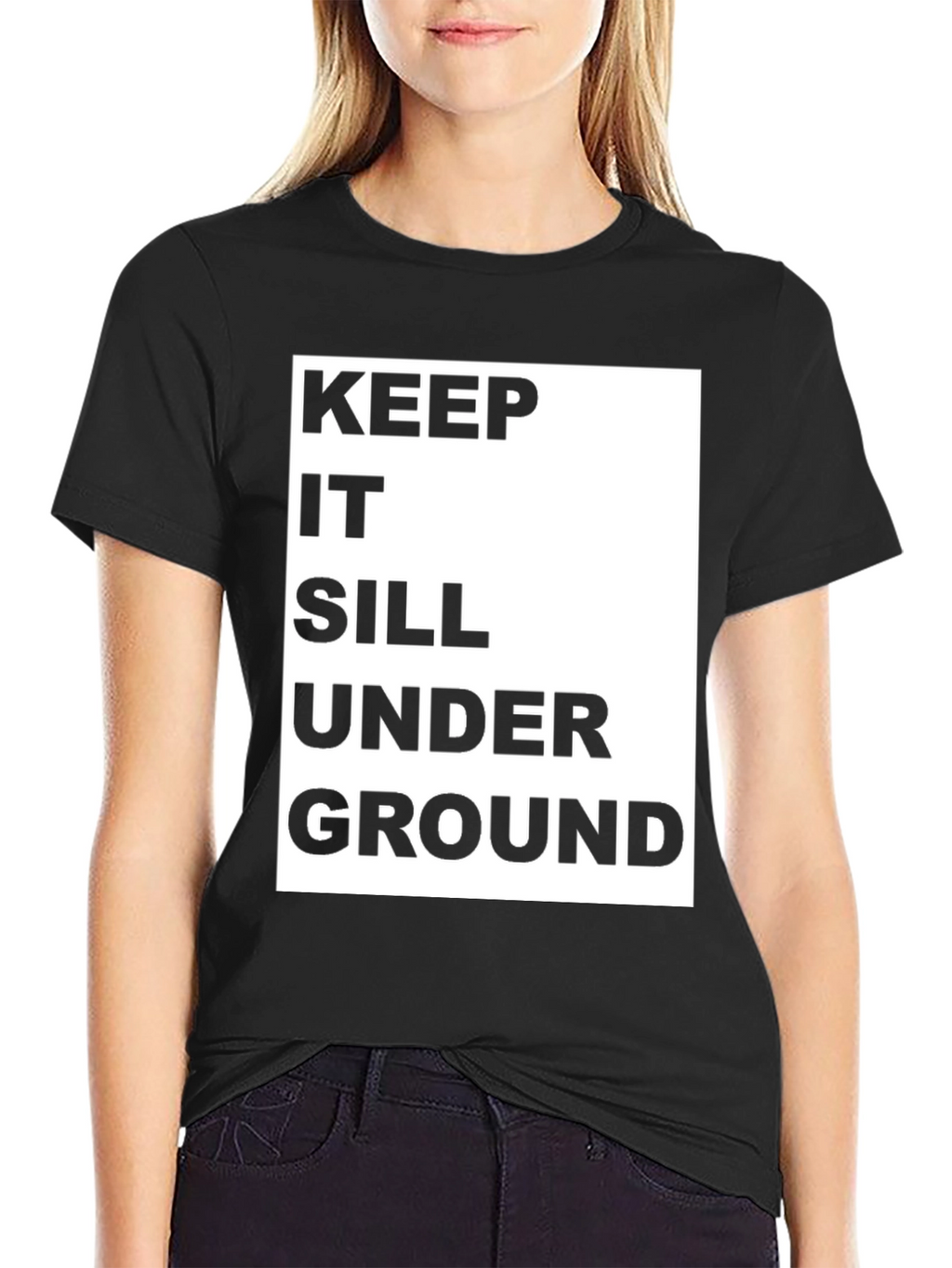Keep It Sill Underground Black Graphic Tee
