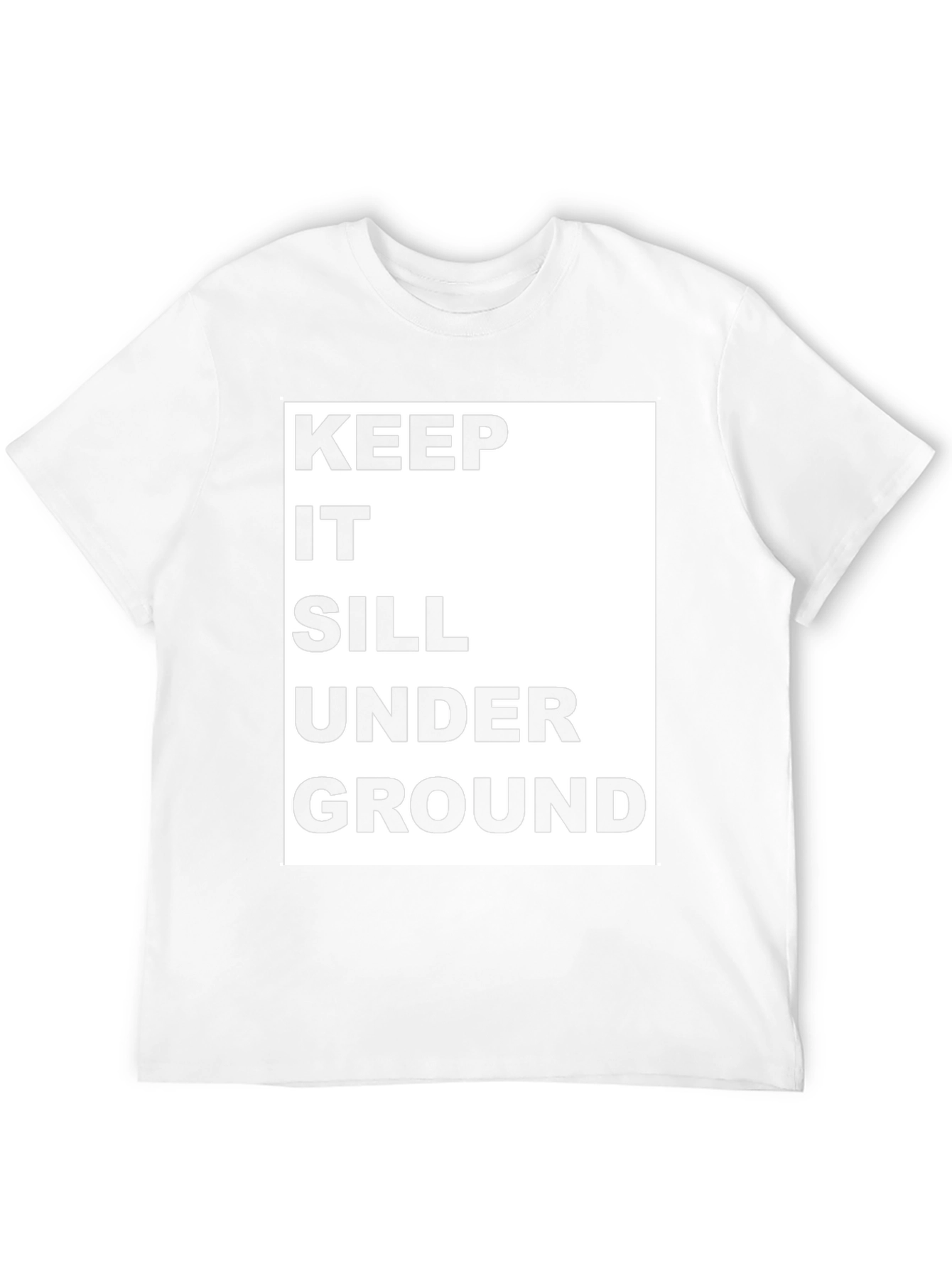 Keep It Sill Underground Black Graphic Tee