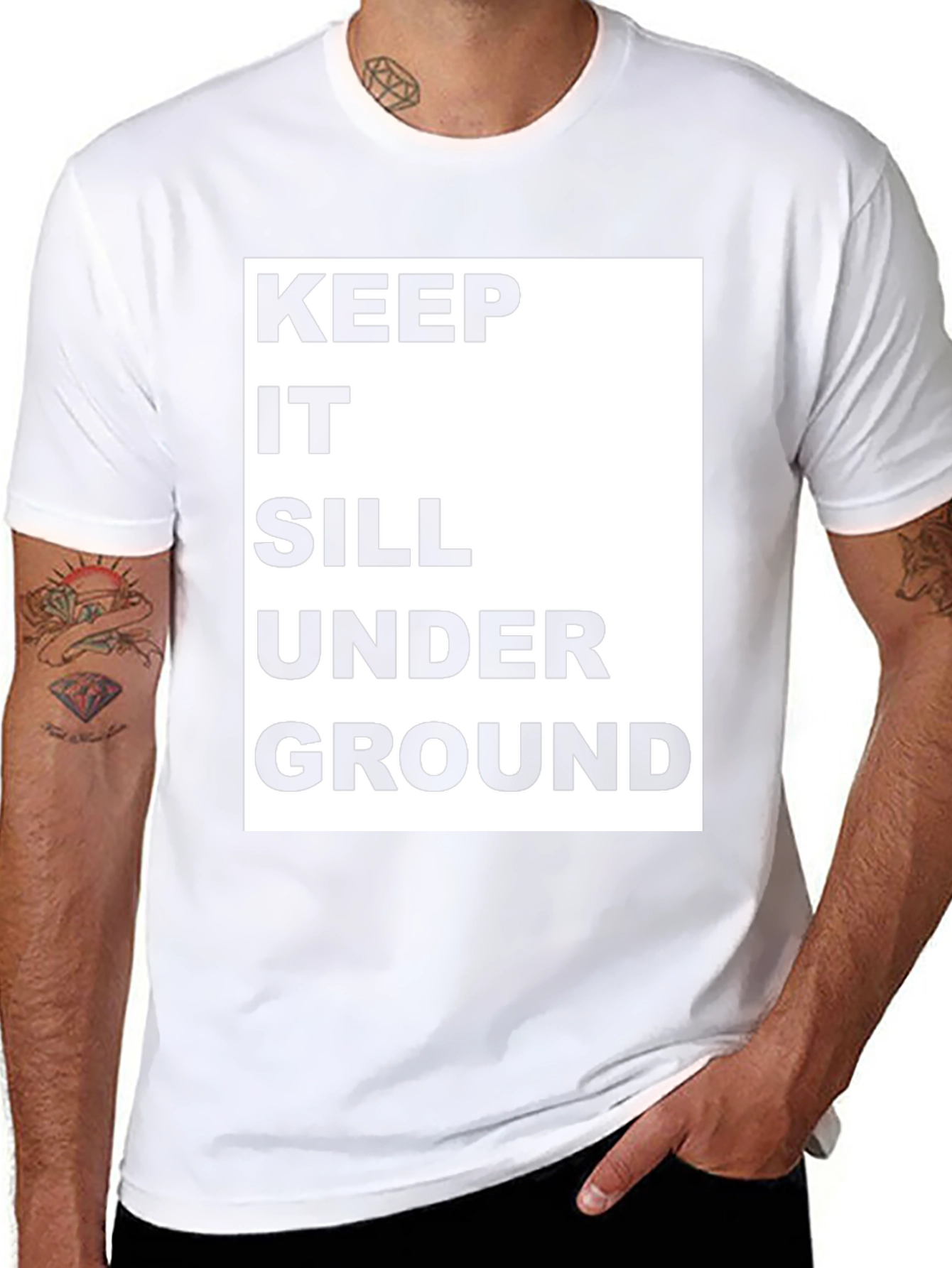 Keep It Sill Underground Black Graphic Tee