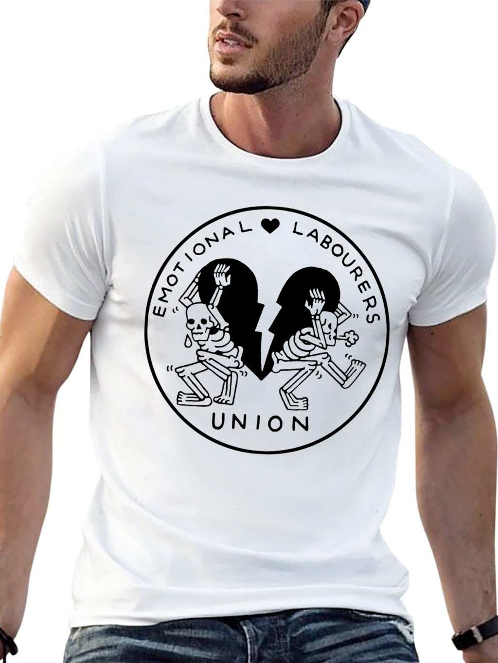 Emotional Labourers Union Black T-Shirt