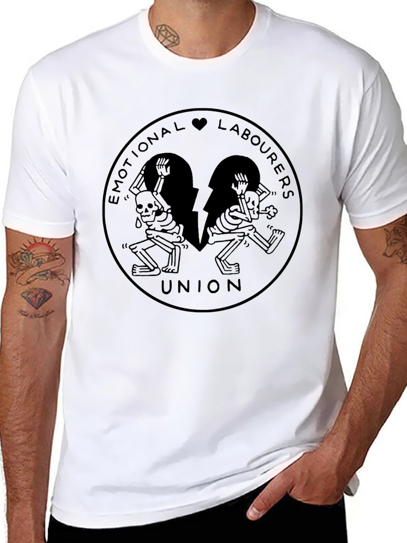 Emotional Labourers Union Black T-Shirt