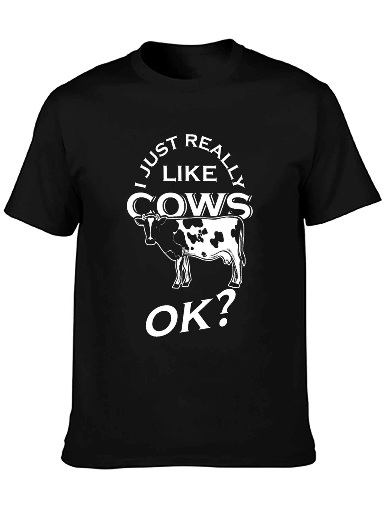 Funny Cow Lover T-Shirt - I Just Really Like Cows OK?
