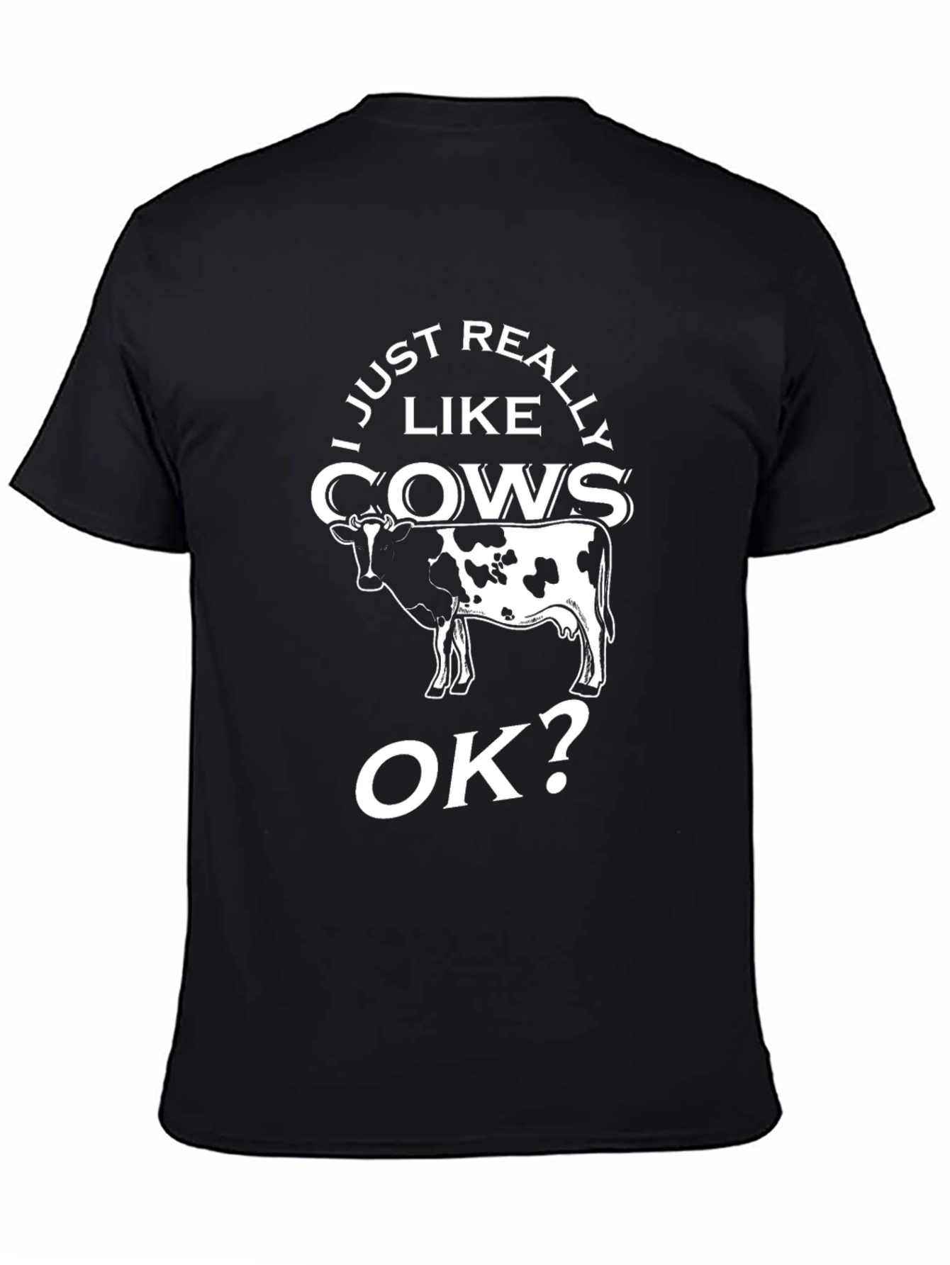 Funny Cow Lover T-Shirt - I Just Really Like Cows OK?