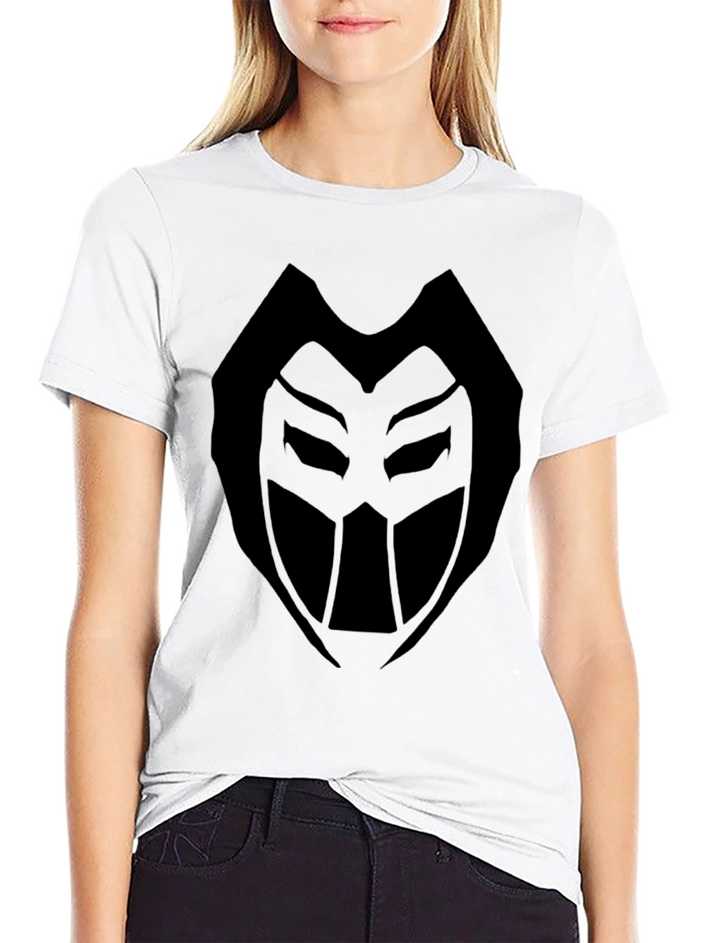 Mystic Mask Graphic Tee - Black Cotton Comfort
