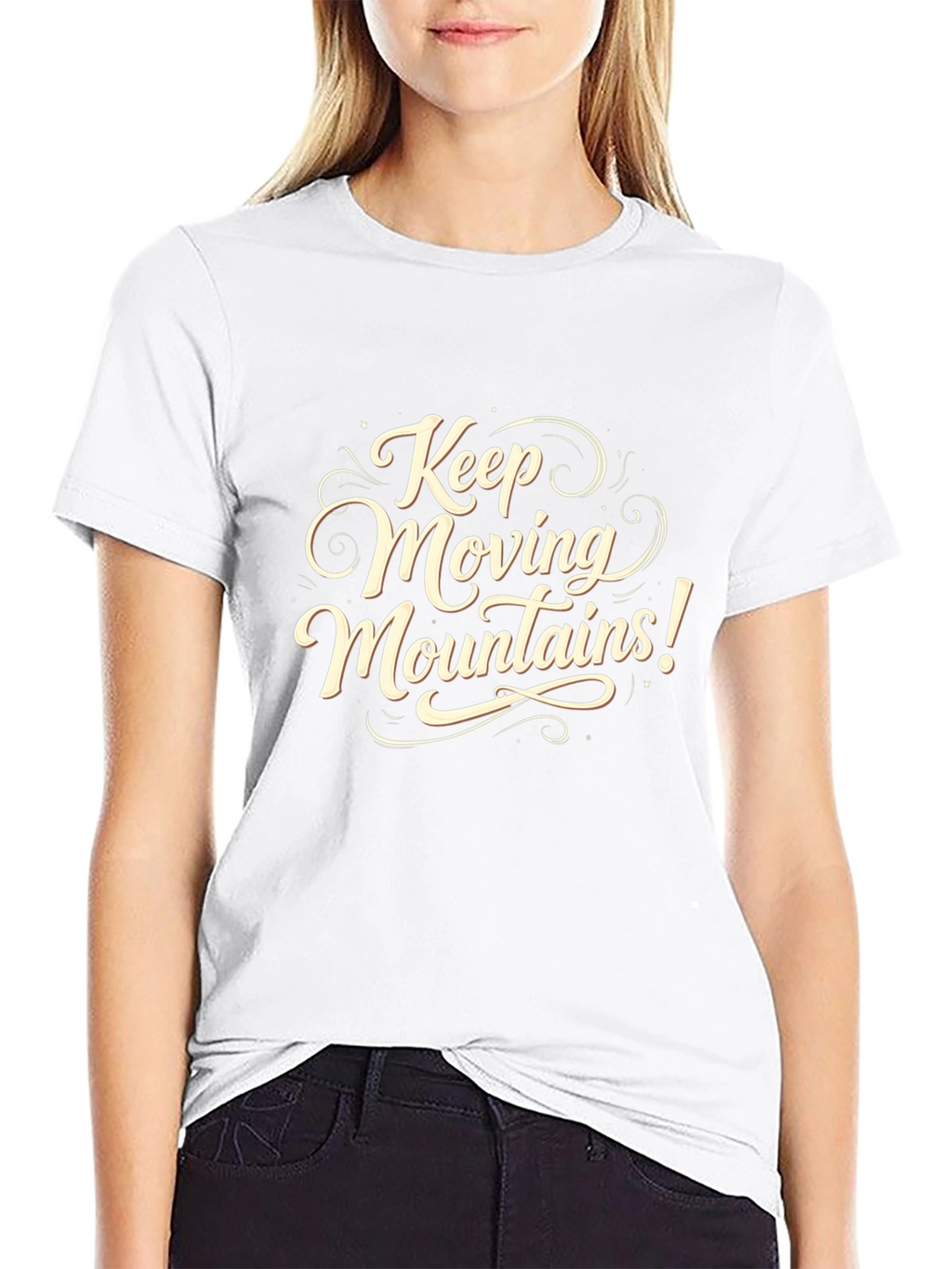 Keep Moving Mountains Graphic Tee - Motivational Shirt