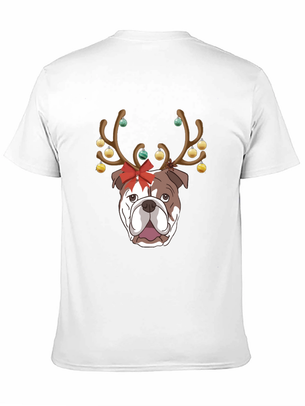 Festive Bulldog Christmas T-Shirt