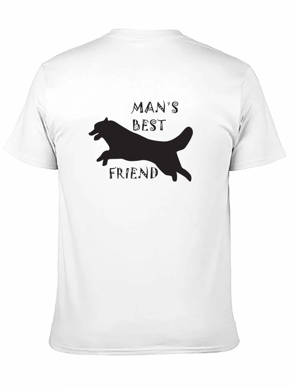 Mans Best Friend Graphic Tee - Black